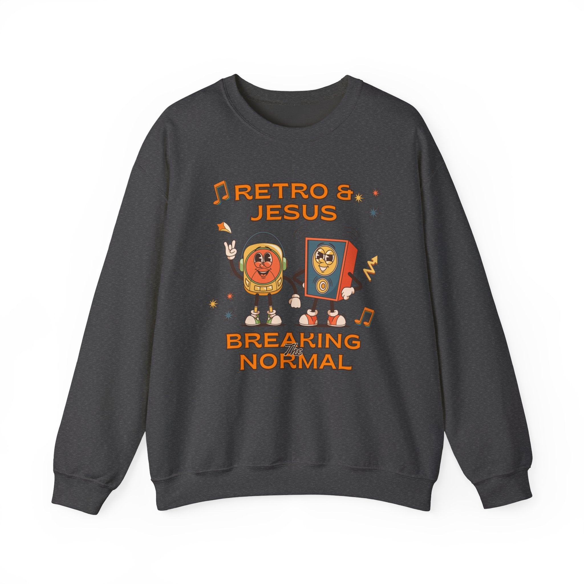 Retro Jesus. Crewneck Sweatshirt