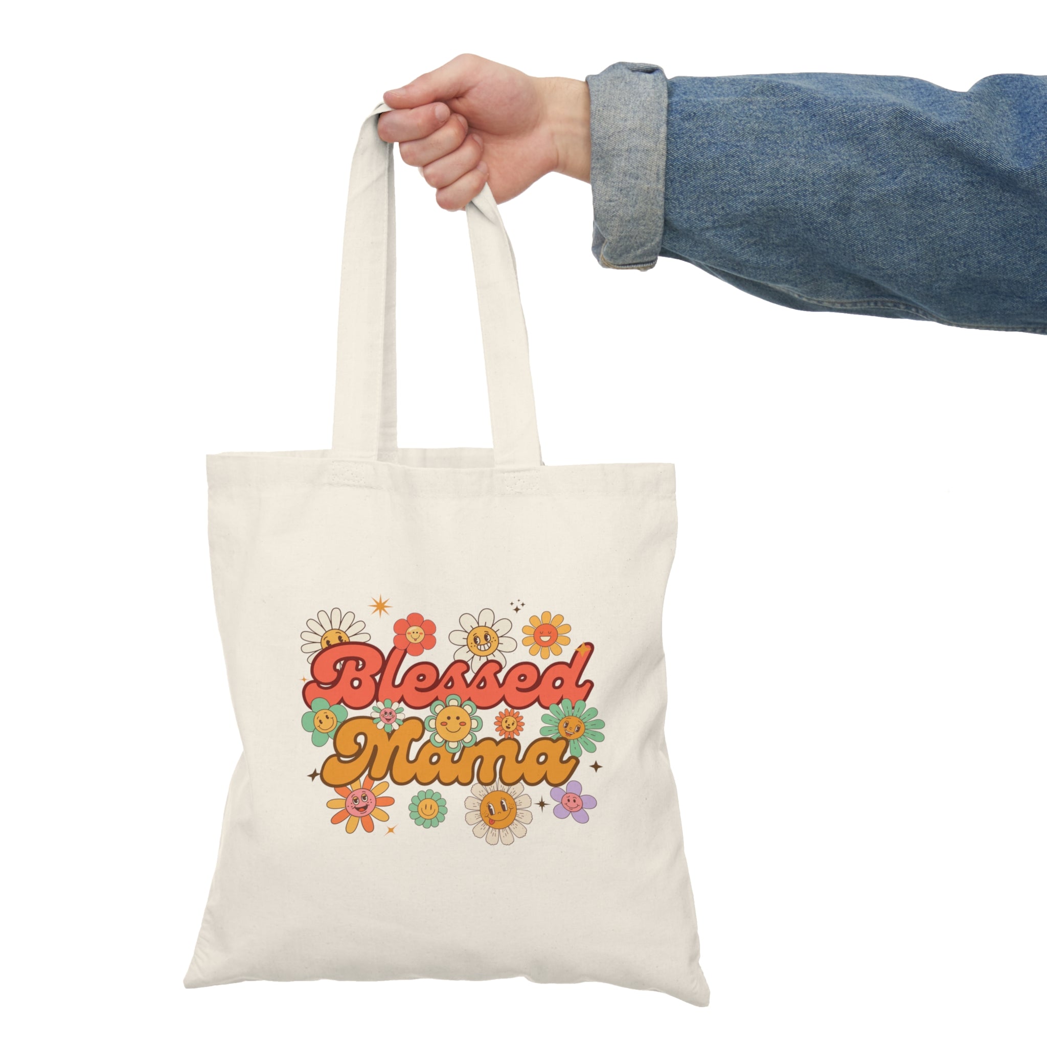 Blessed Mama Natural Tote Bag