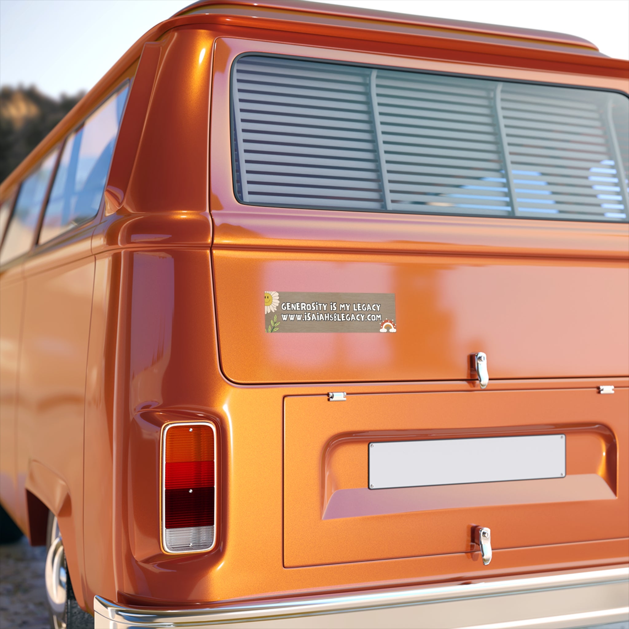 GENEROSITY IS MY LEGACY. Bumper Stickers