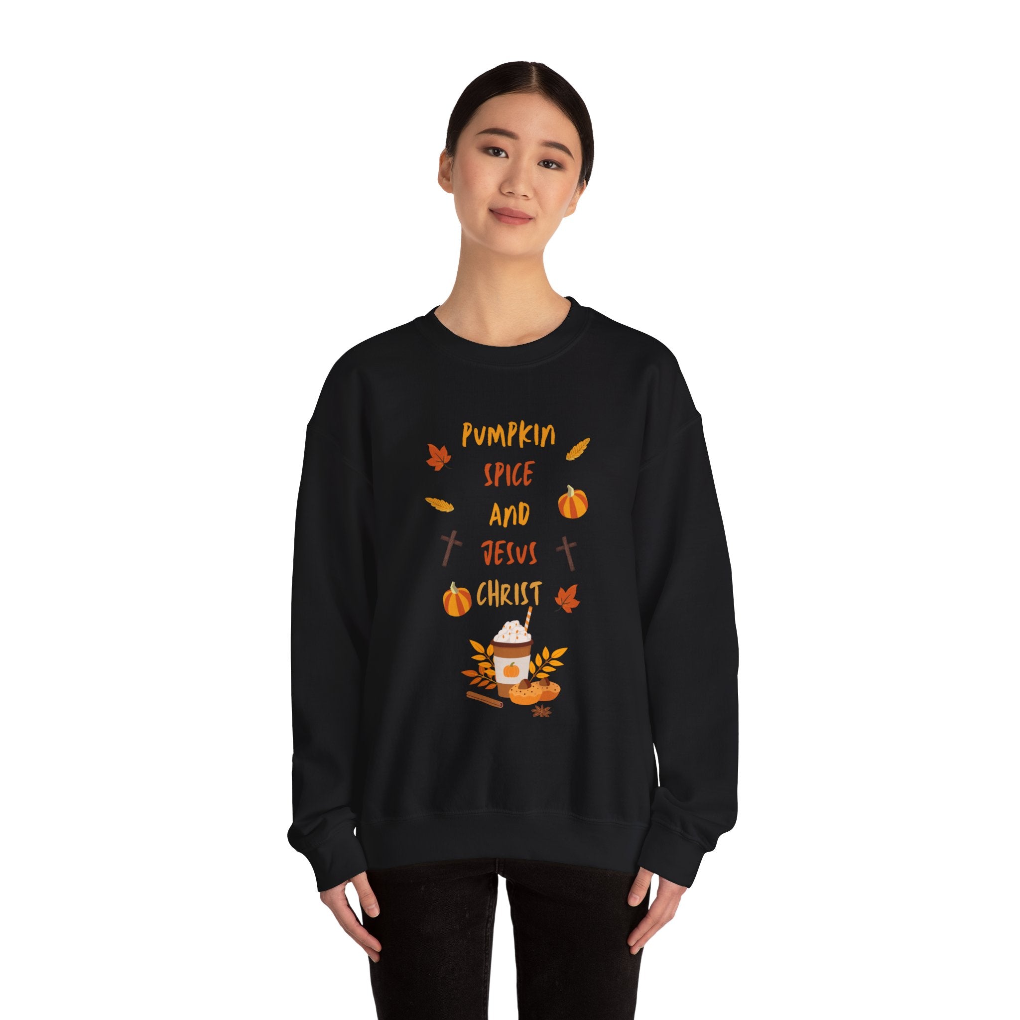 Pumpkin Spice and Jesus Christ Crewneck Sweatshirt