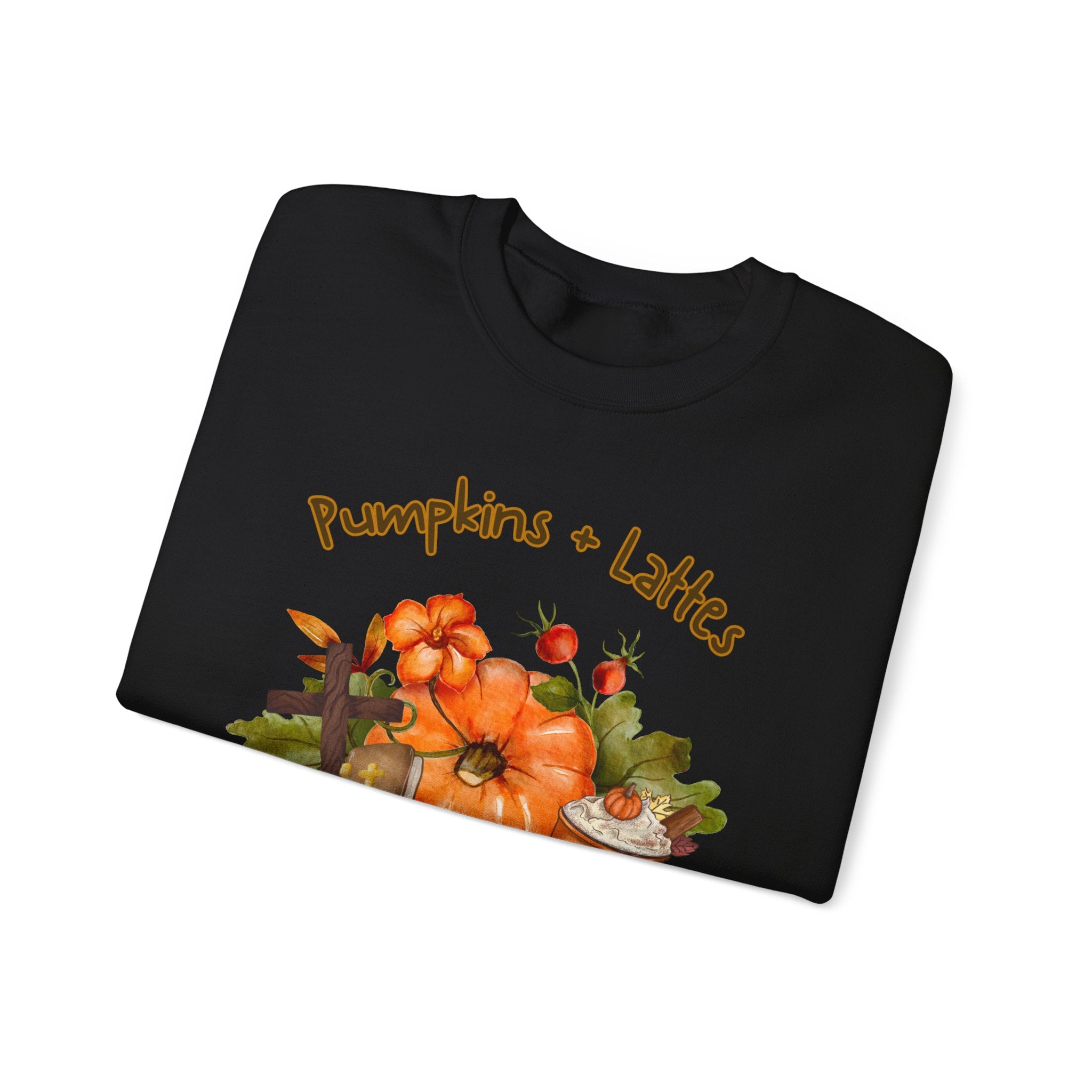 Pumpkins. Lattes. Jesus. Crewneck Sweatshirt