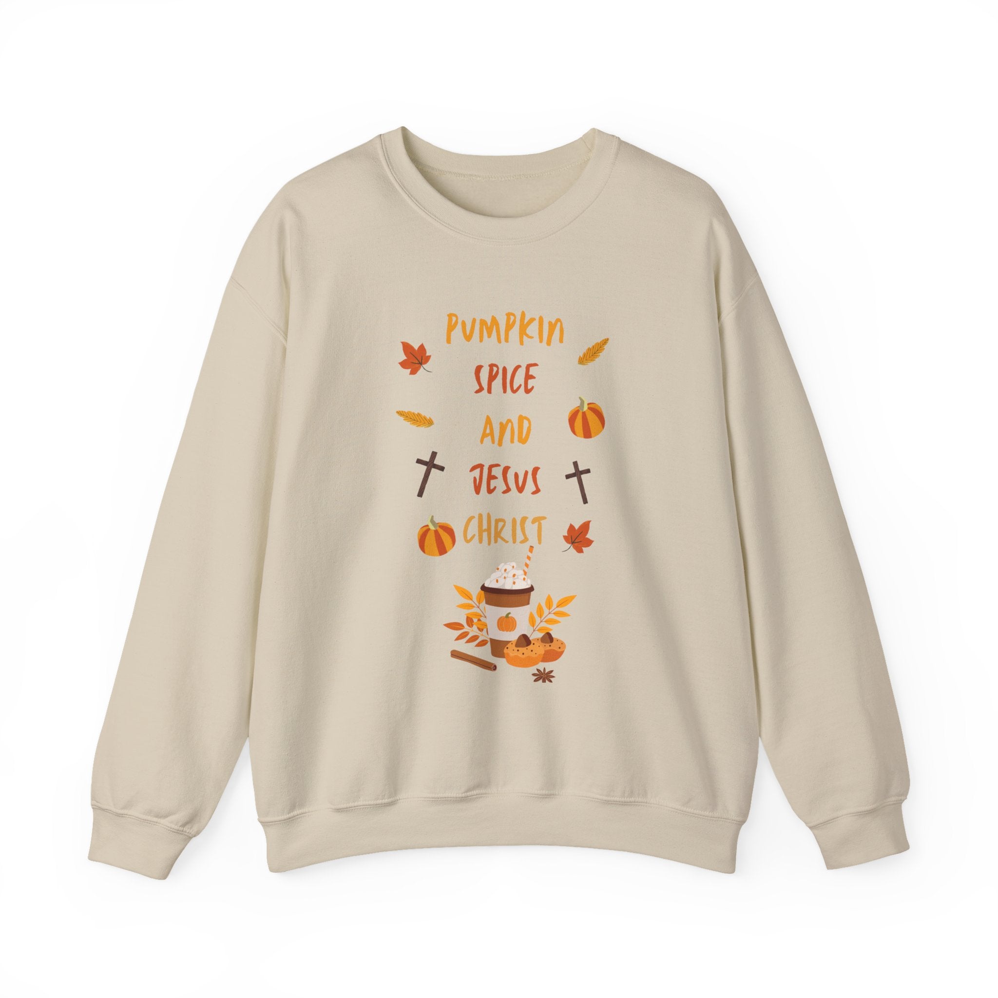 Pumpkin Spice and Jesus Christ Crewneck Sweatshirt