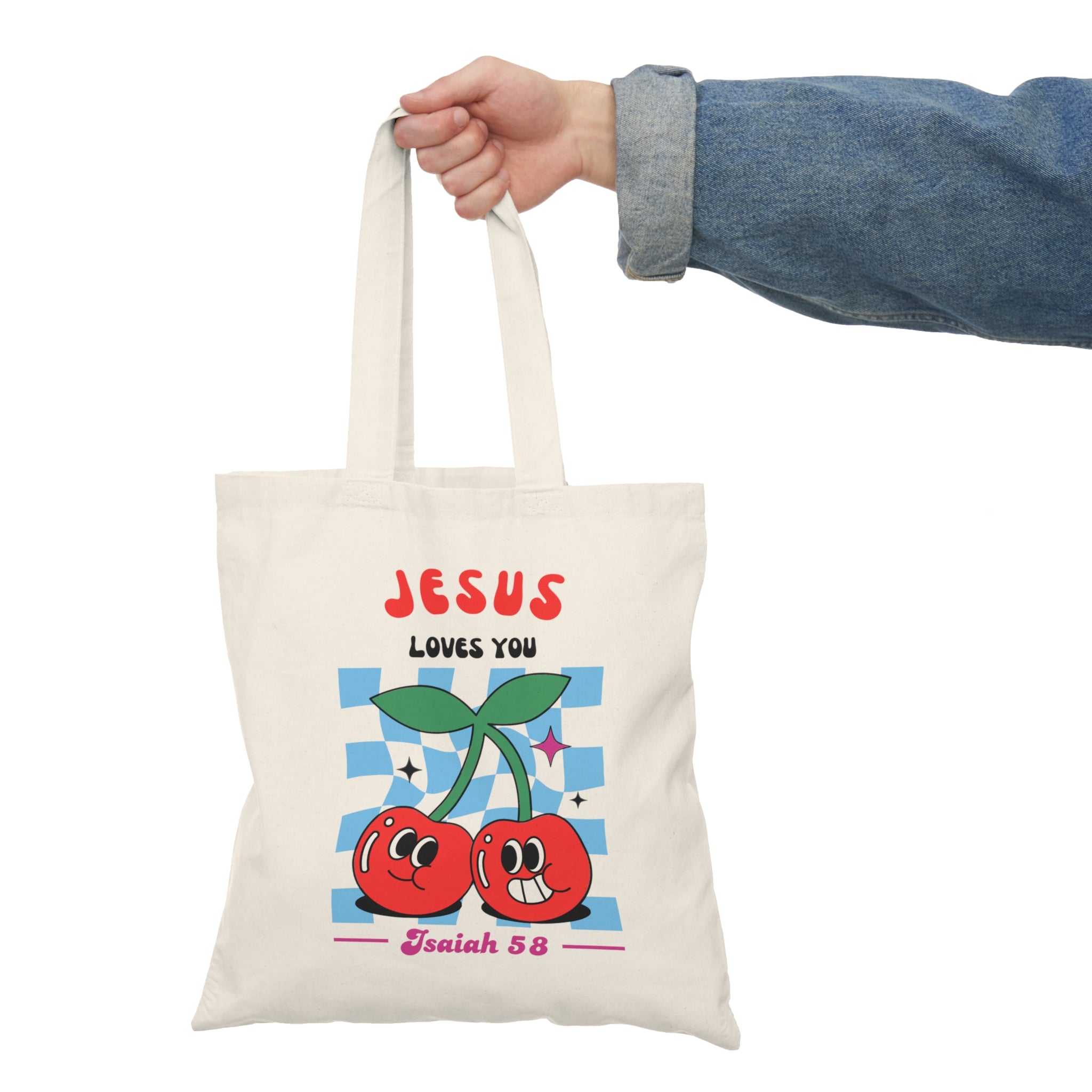 Jesus Loves You Natural Tote Bag