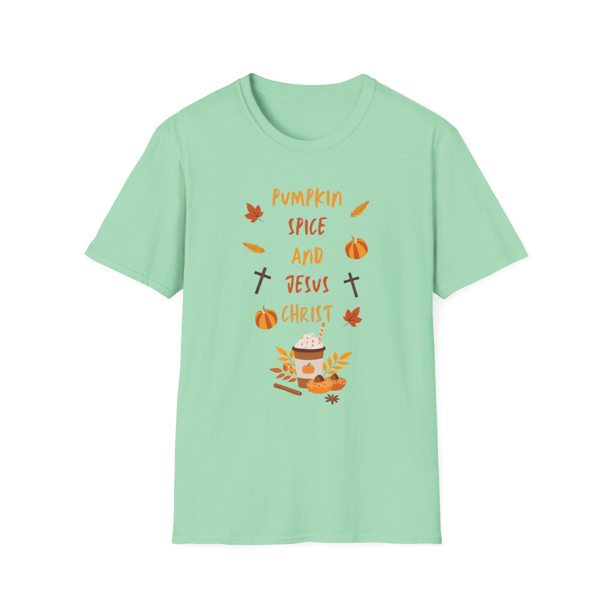 Autumn Legacy- Pumpkin Spice and Jesus Christ. T-shirt