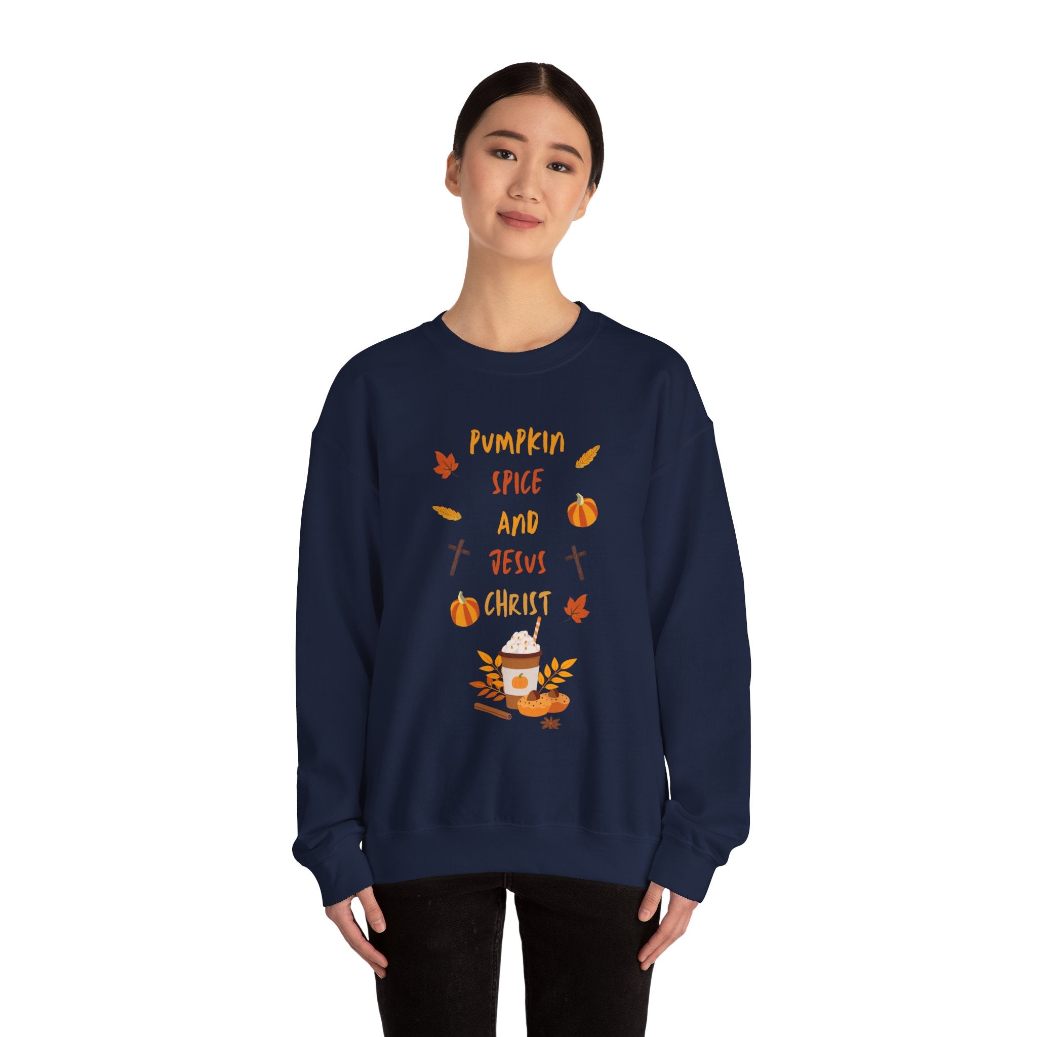 Pumpkin Spice and Jesus Christ Crewneck Sweatshirt