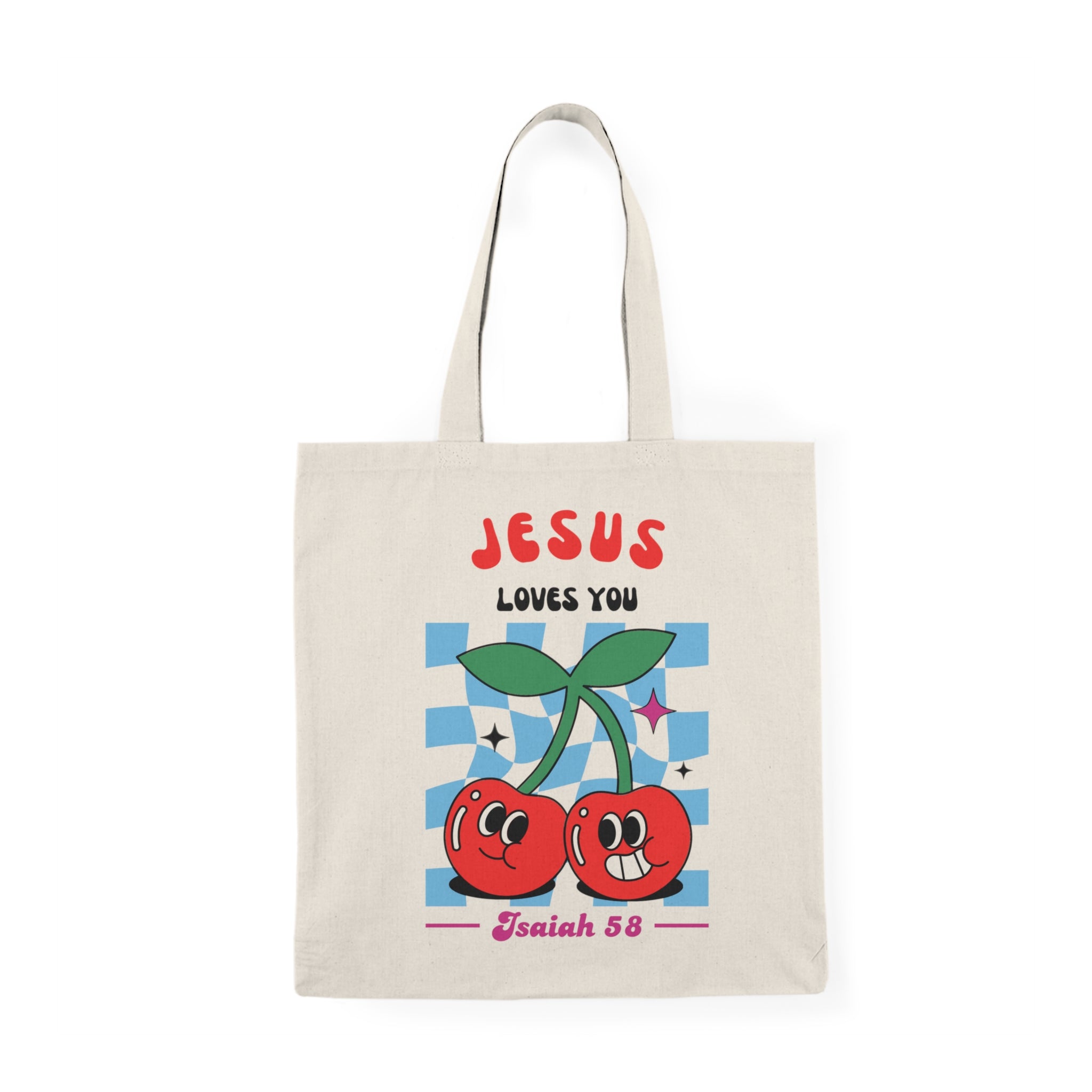 Jesus Loves You Natural Tote Bag