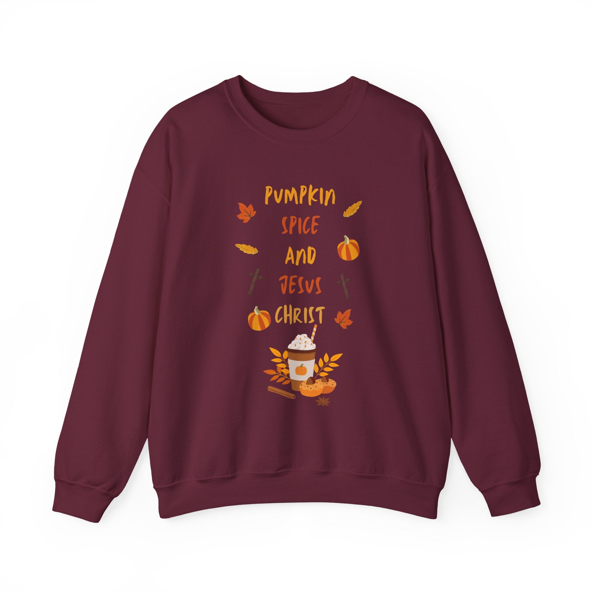 Pumpkin Spice and Jesus Christ Crewneck Sweatshirt