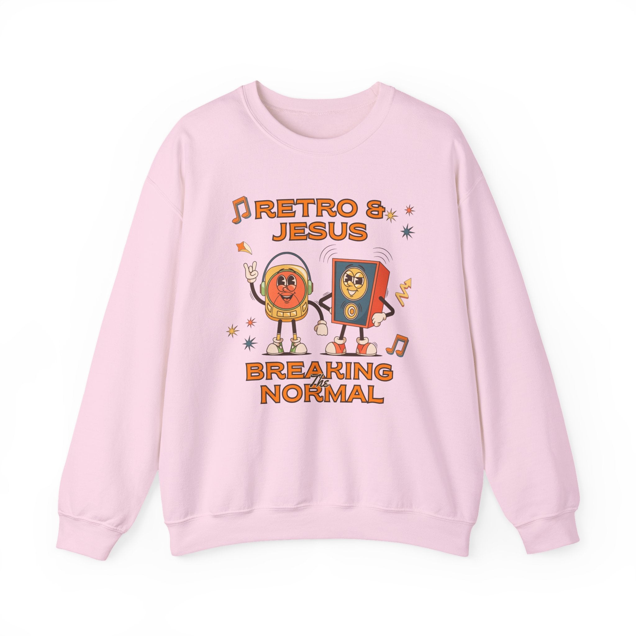 Retro Jesus. Crewneck Sweatshirt