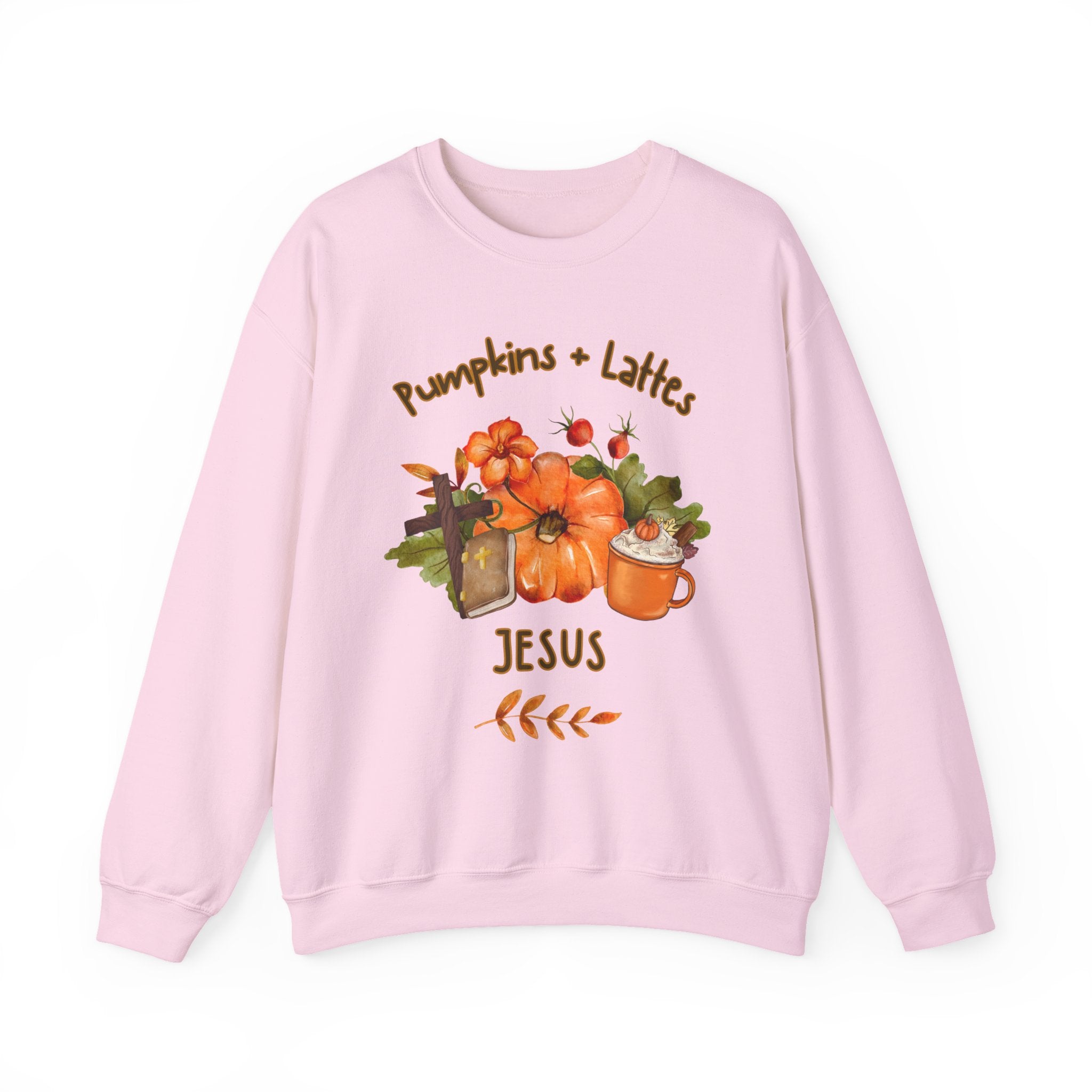 Pumpkins. Lattes. Jesus. Crewneck Sweatshirt