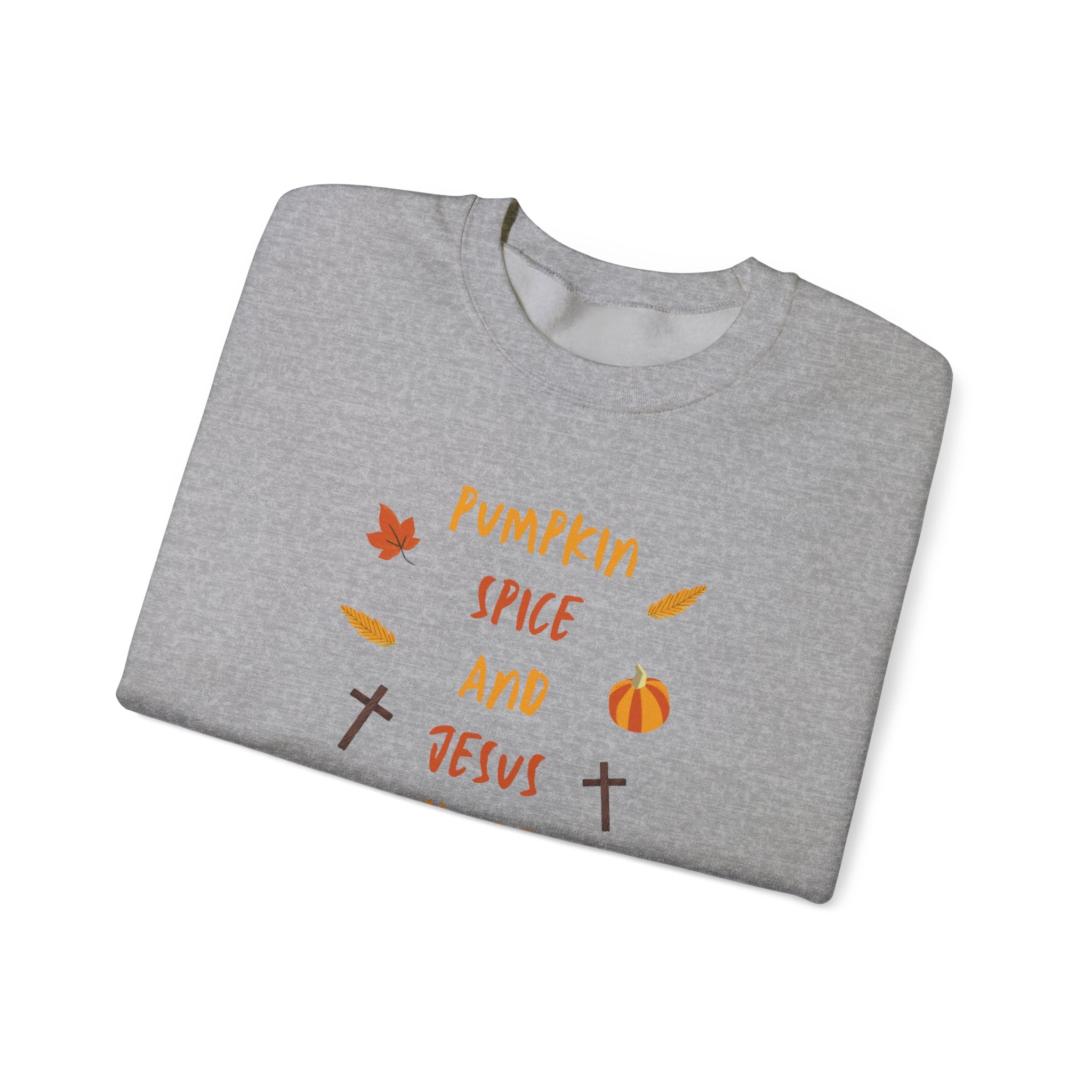 Pumpkin Spice and Jesus Christ Crewneck Sweatshirt