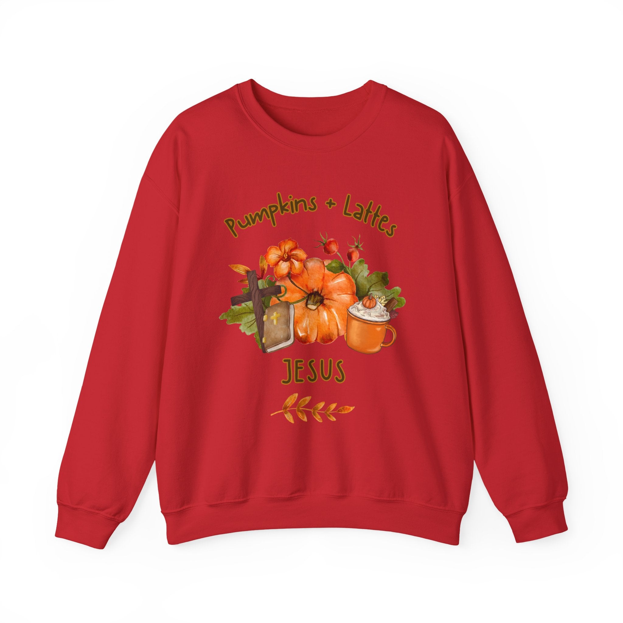 Pumpkins. Lattes. Jesus. Crewneck Sweatshirt