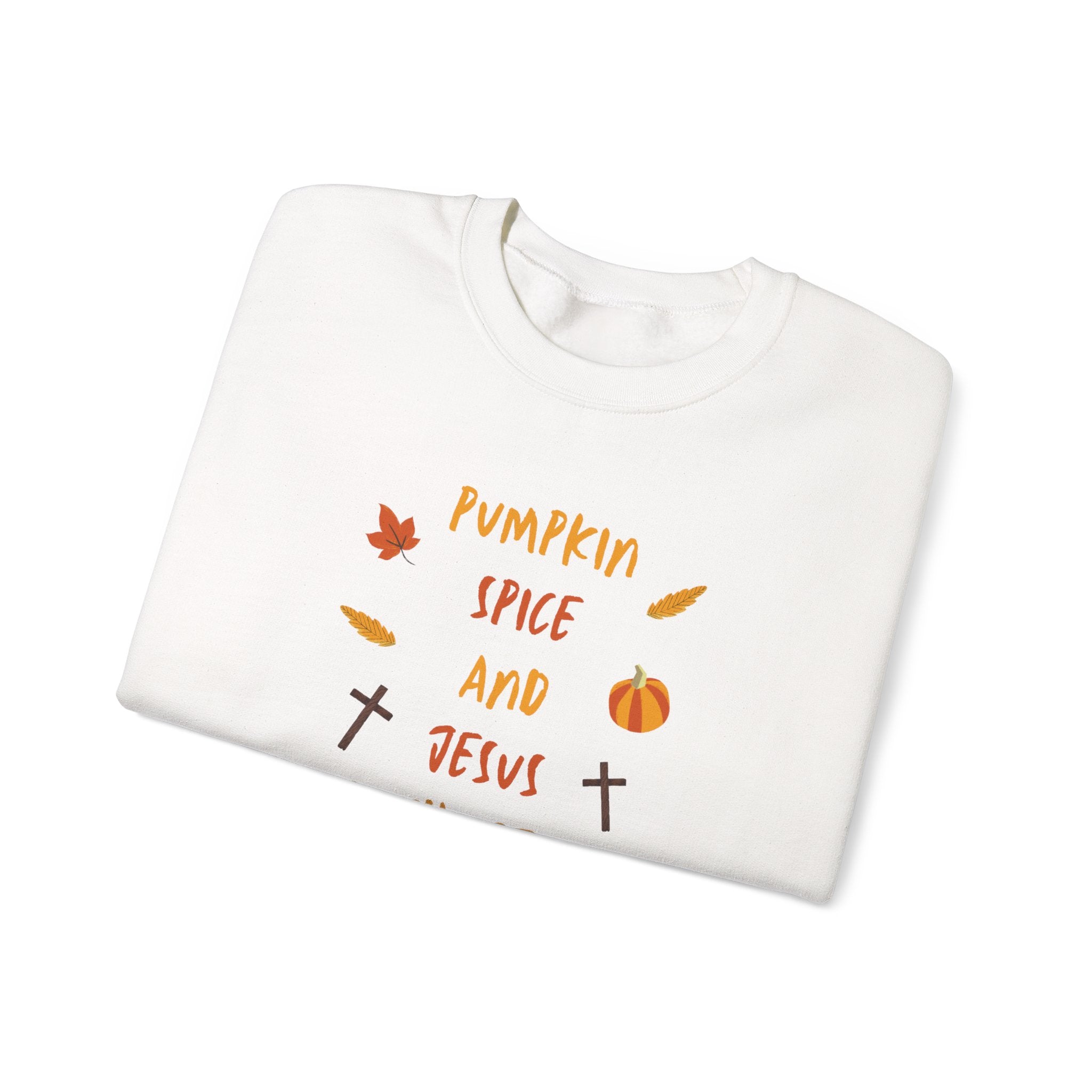Pumpkin Spice and Jesus Christ Crewneck Sweatshirt