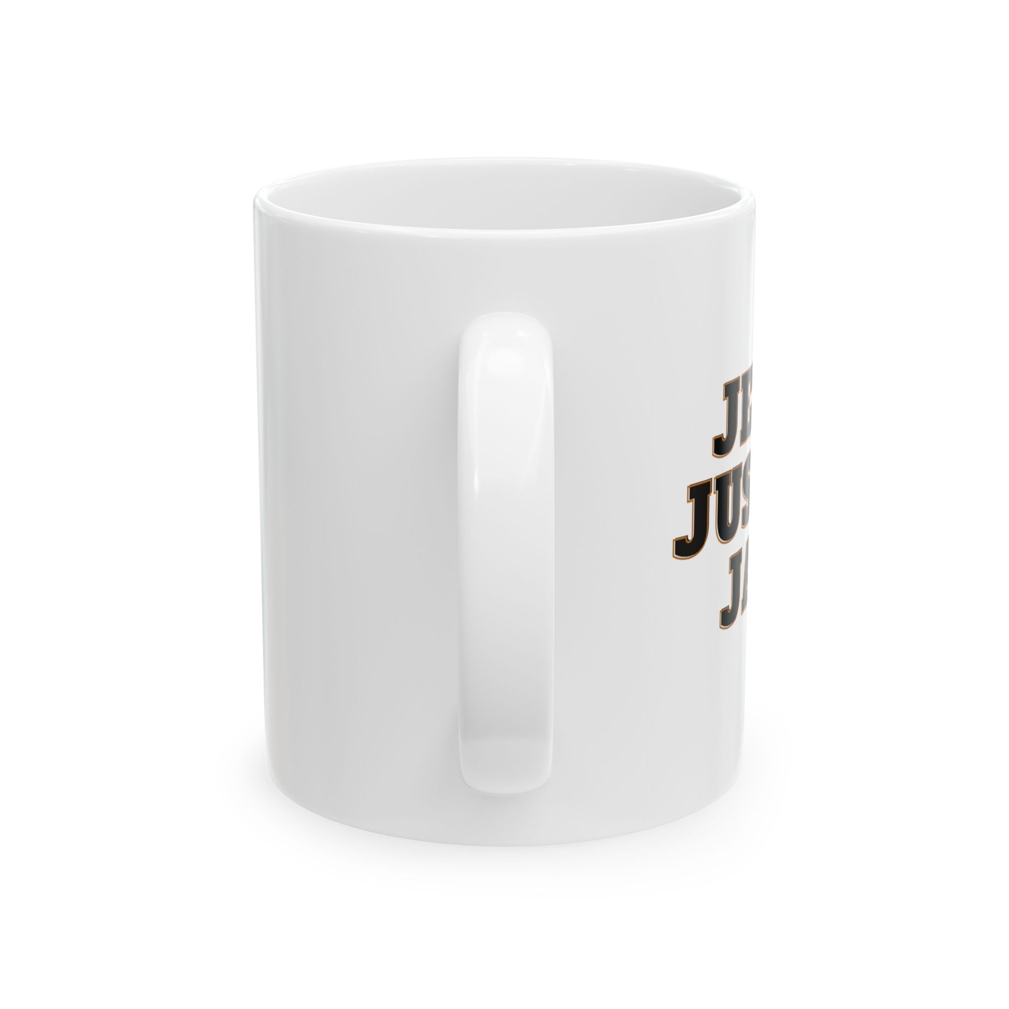 Jesus. Justice. Java. Coffee Mug.