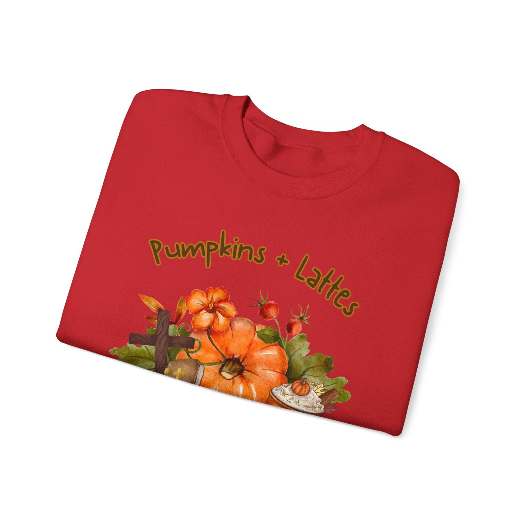Pumpkins. Lattes. Jesus. Crewneck Sweatshirt