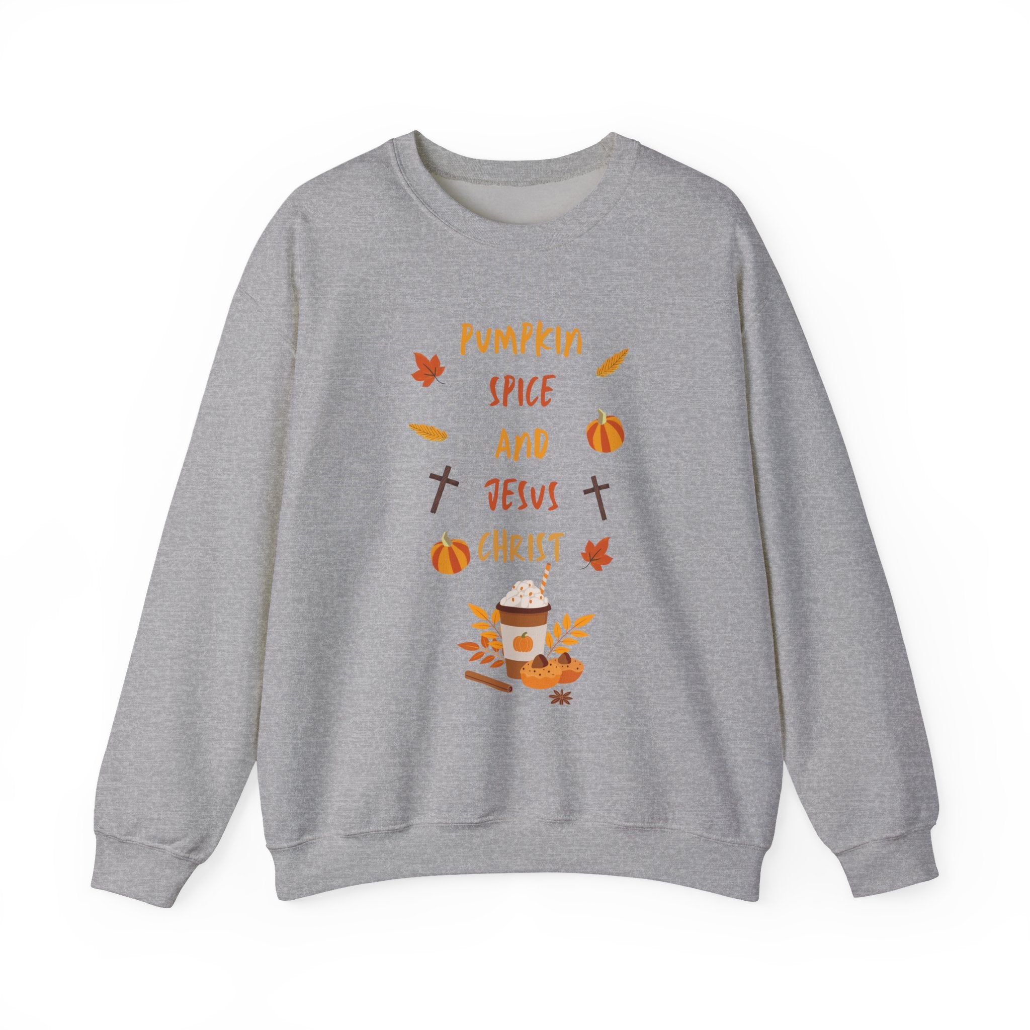 Pumpkin Spice and Jesus Christ Crewneck Sweatshirt
