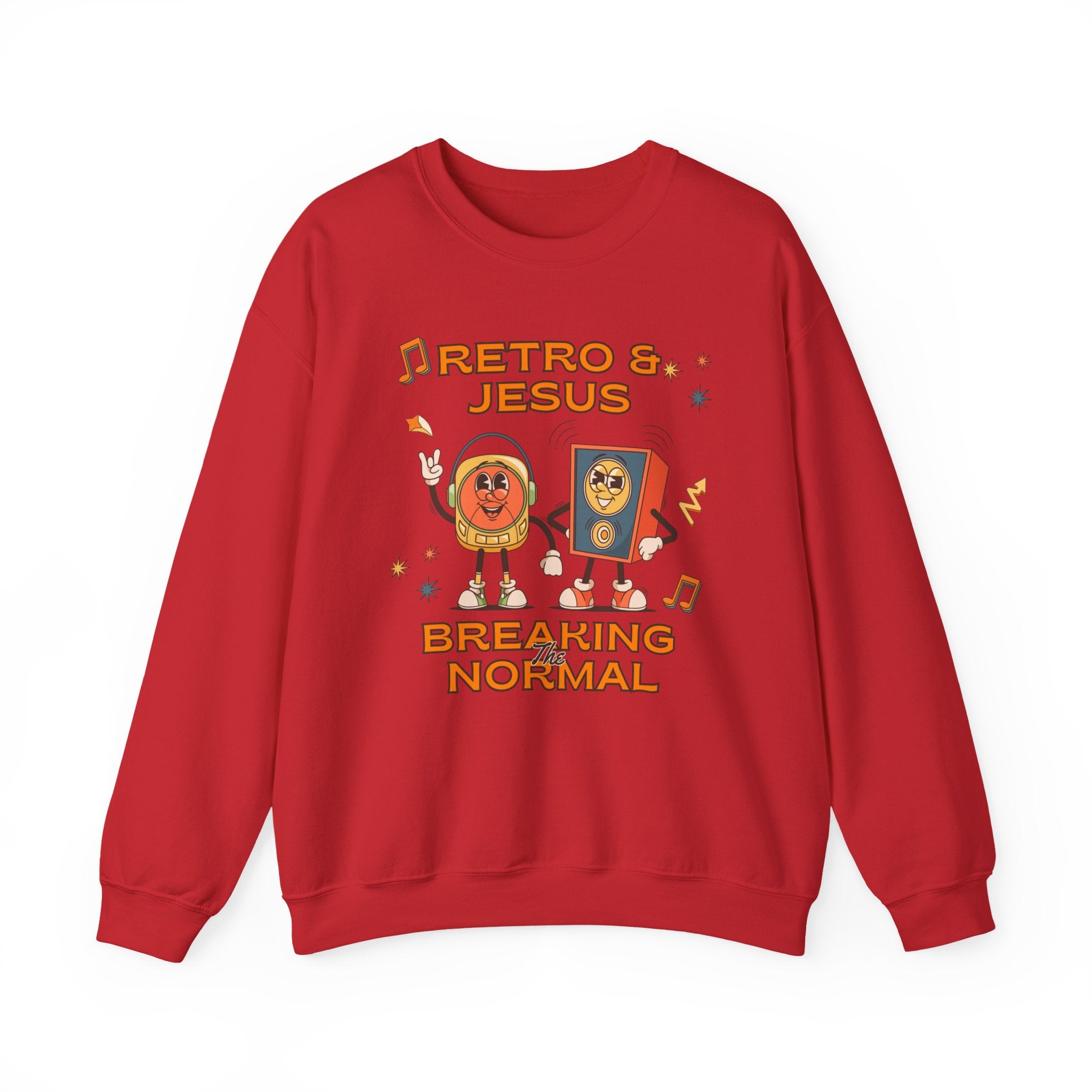 Retro Jesus. Crewneck Sweatshirt