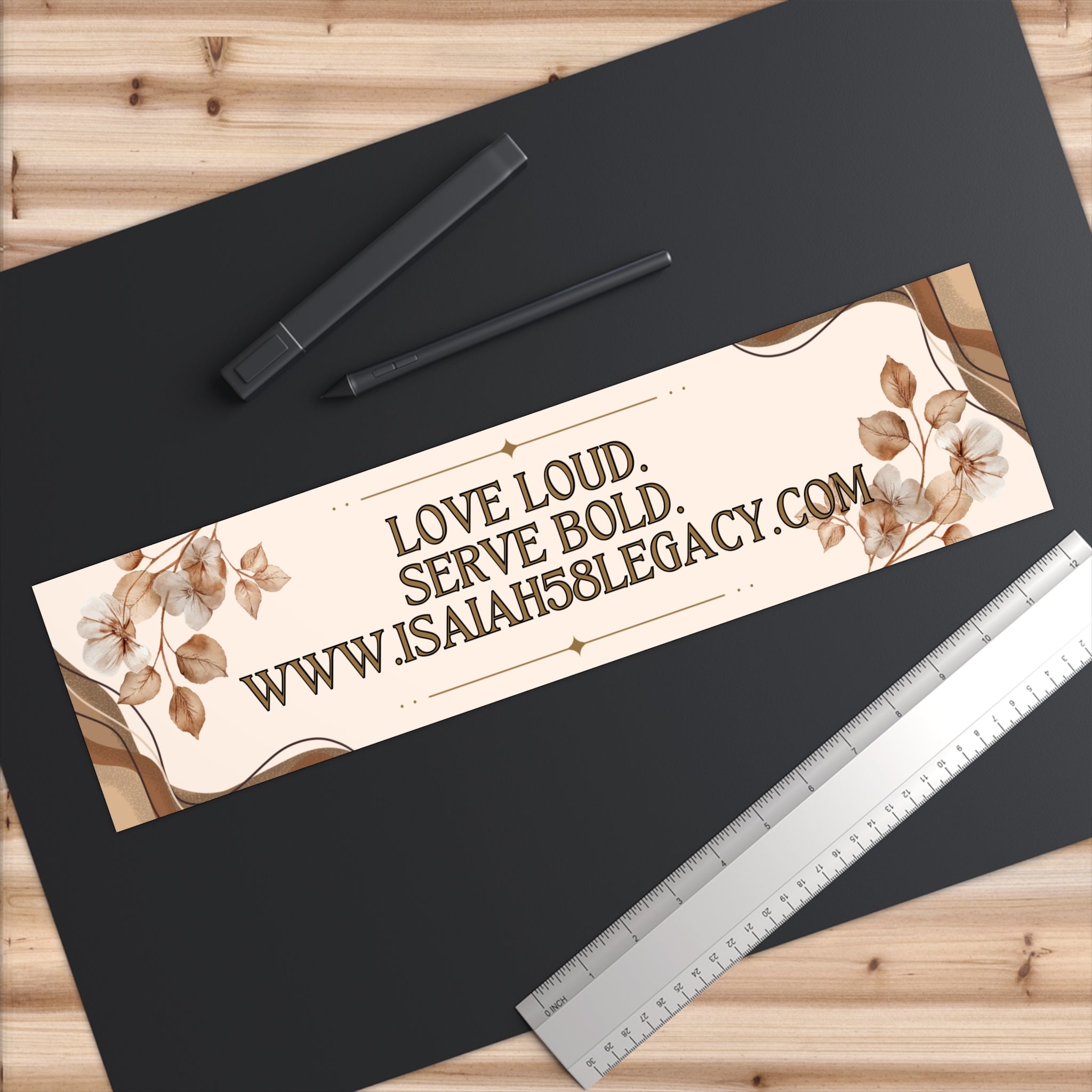 LOVE LOUD. SERVE BOLD. Bumper Stickers