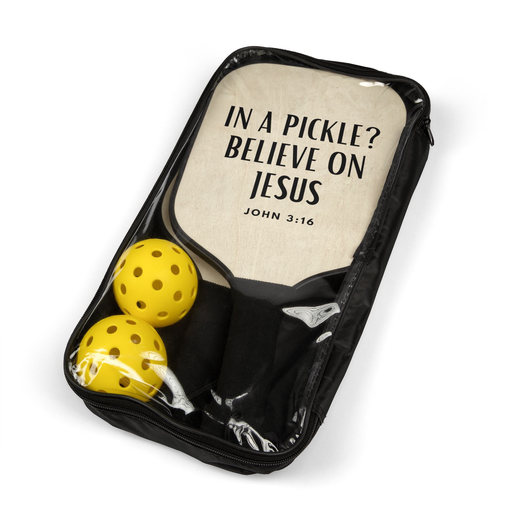 In A Pickle? Christian Pickleball Paddle Set.