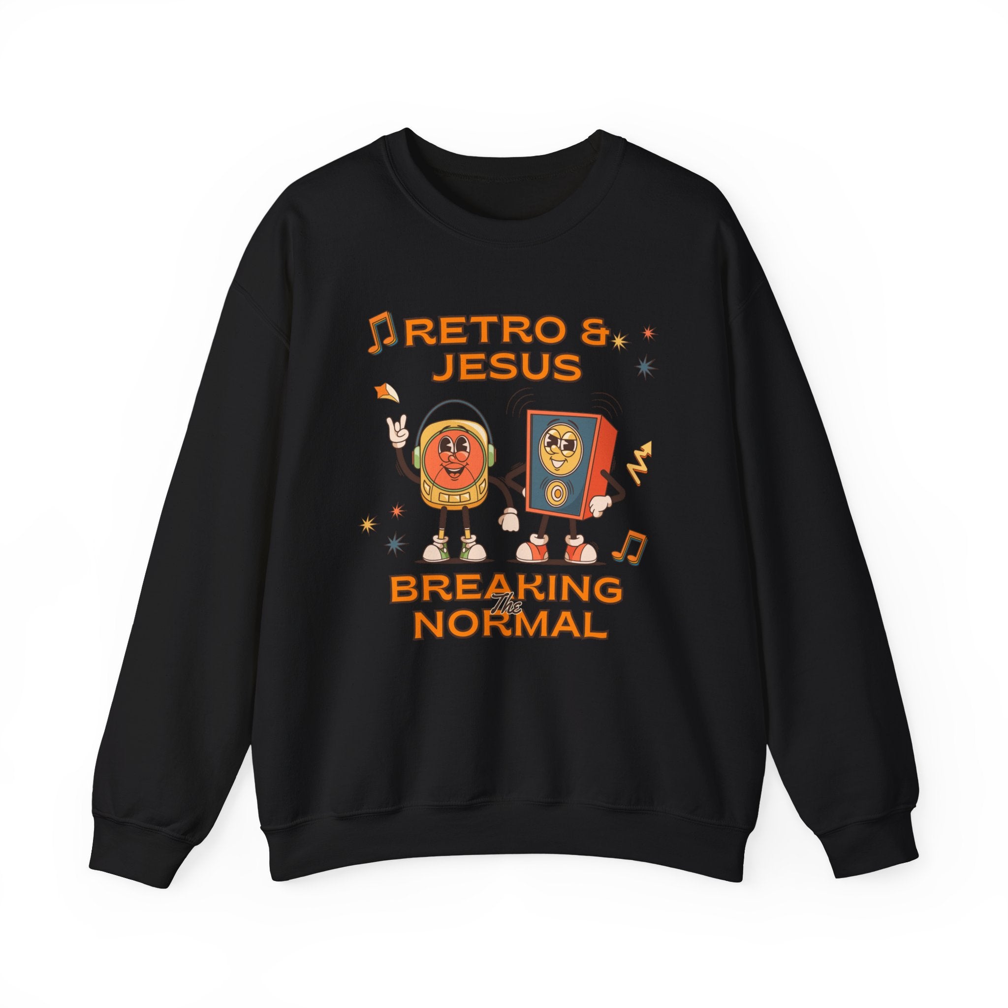 Retro Jesus. Crewneck Sweatshirt