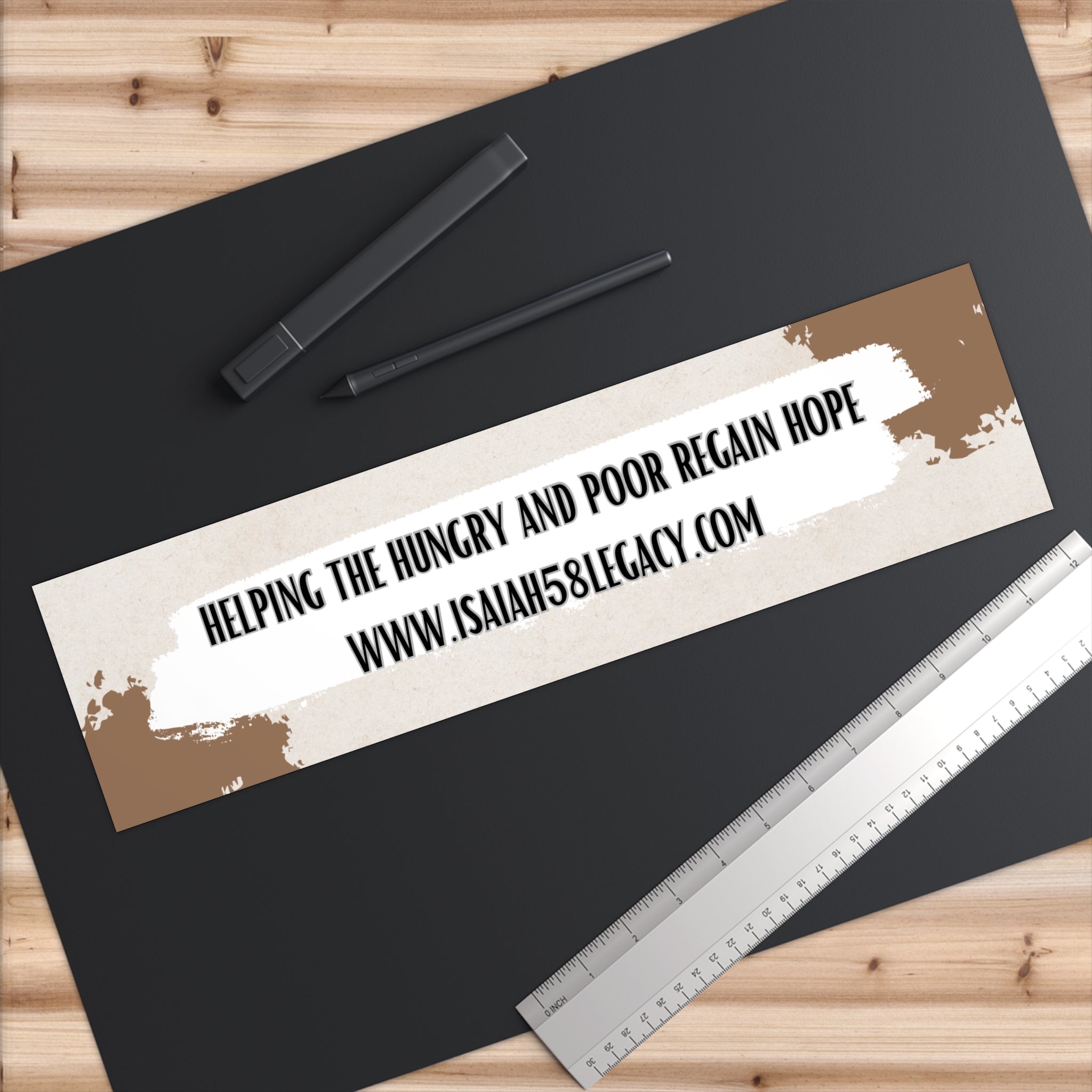HELPING THE HUNGRY Bumper Stickers