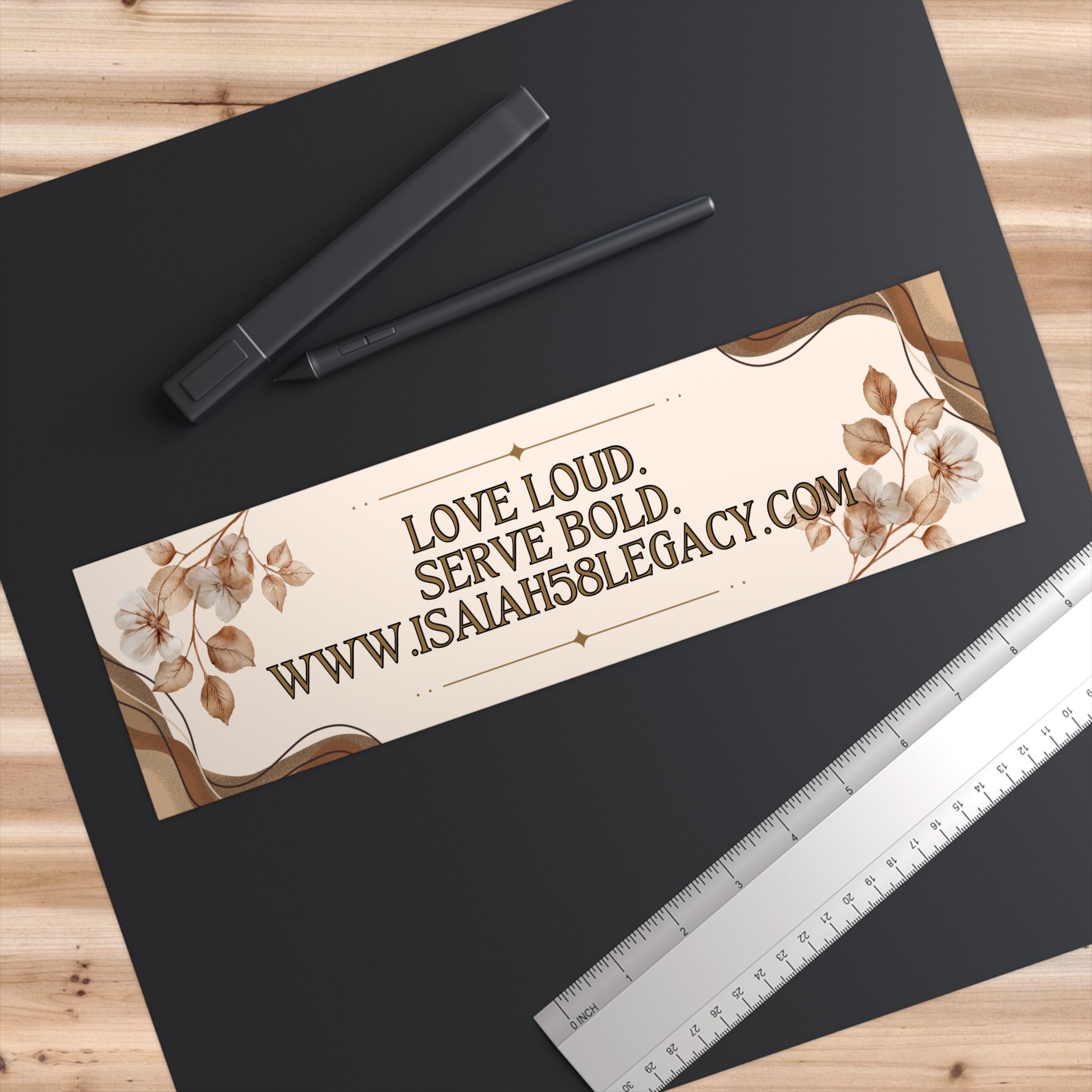 LOVE LOUD. SERVE BOLD. Bumper Stickers