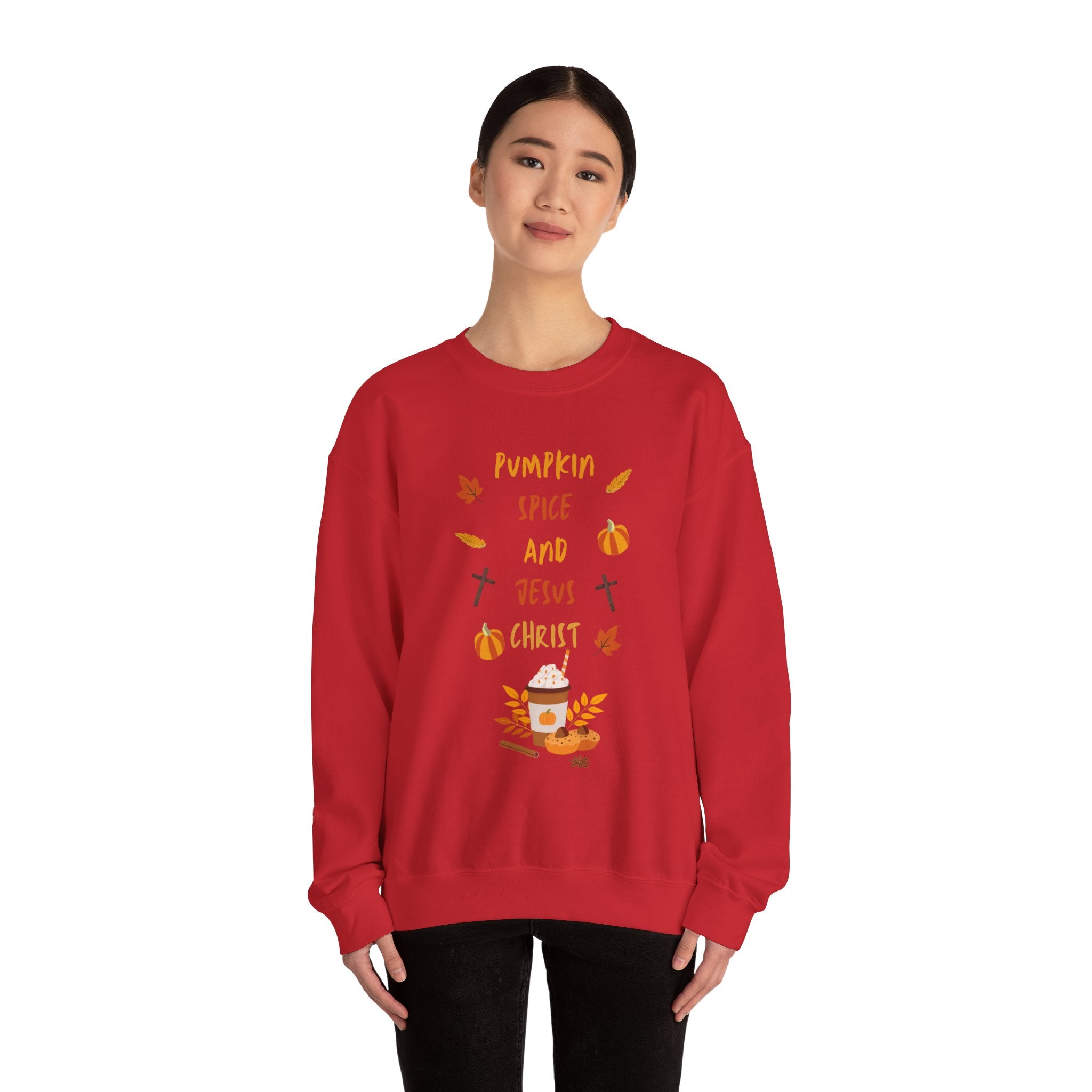 Pumpkin Spice and Jesus Christ Crewneck Sweatshirt
