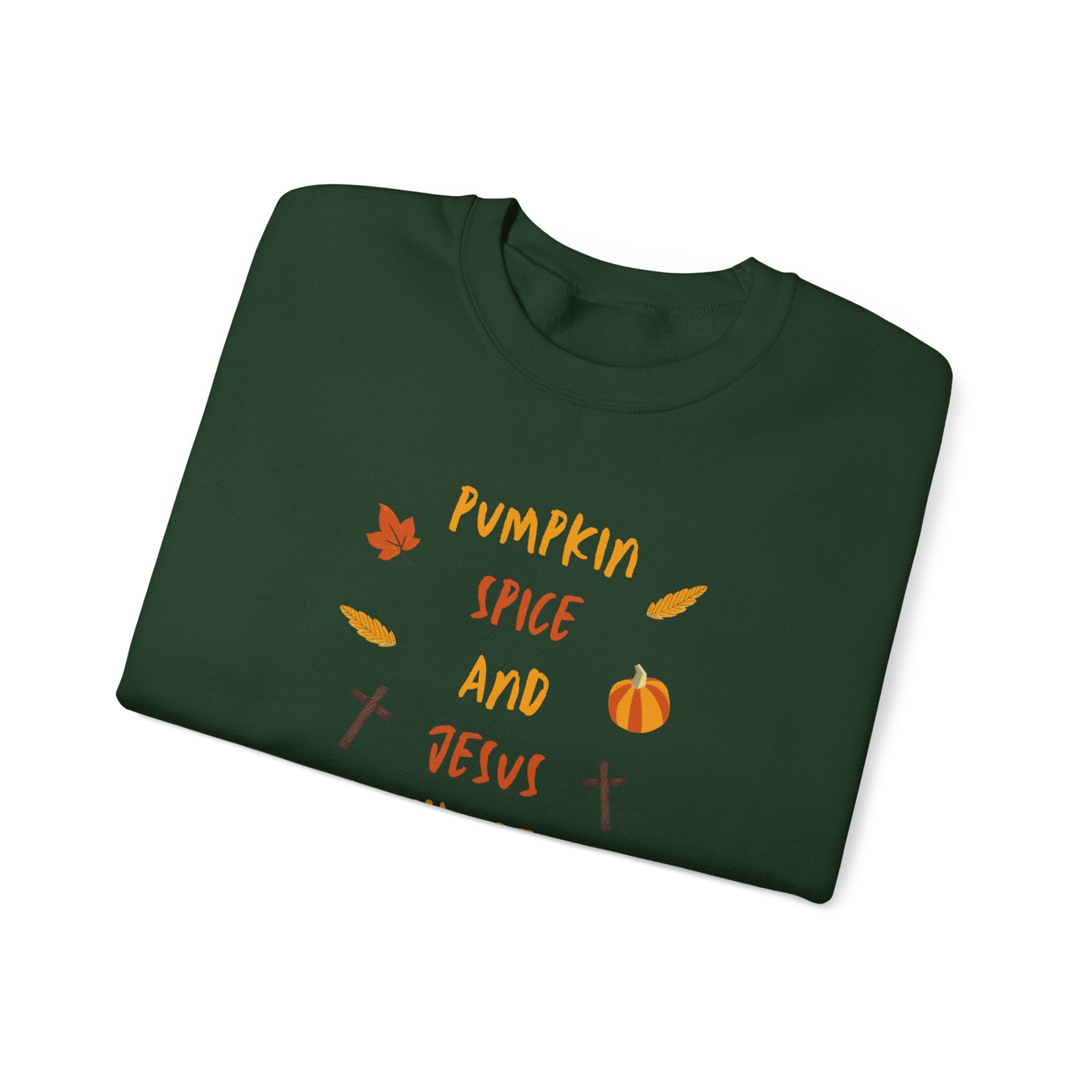 Pumpkin Spice and Jesus Christ Crewneck Sweatshirt
