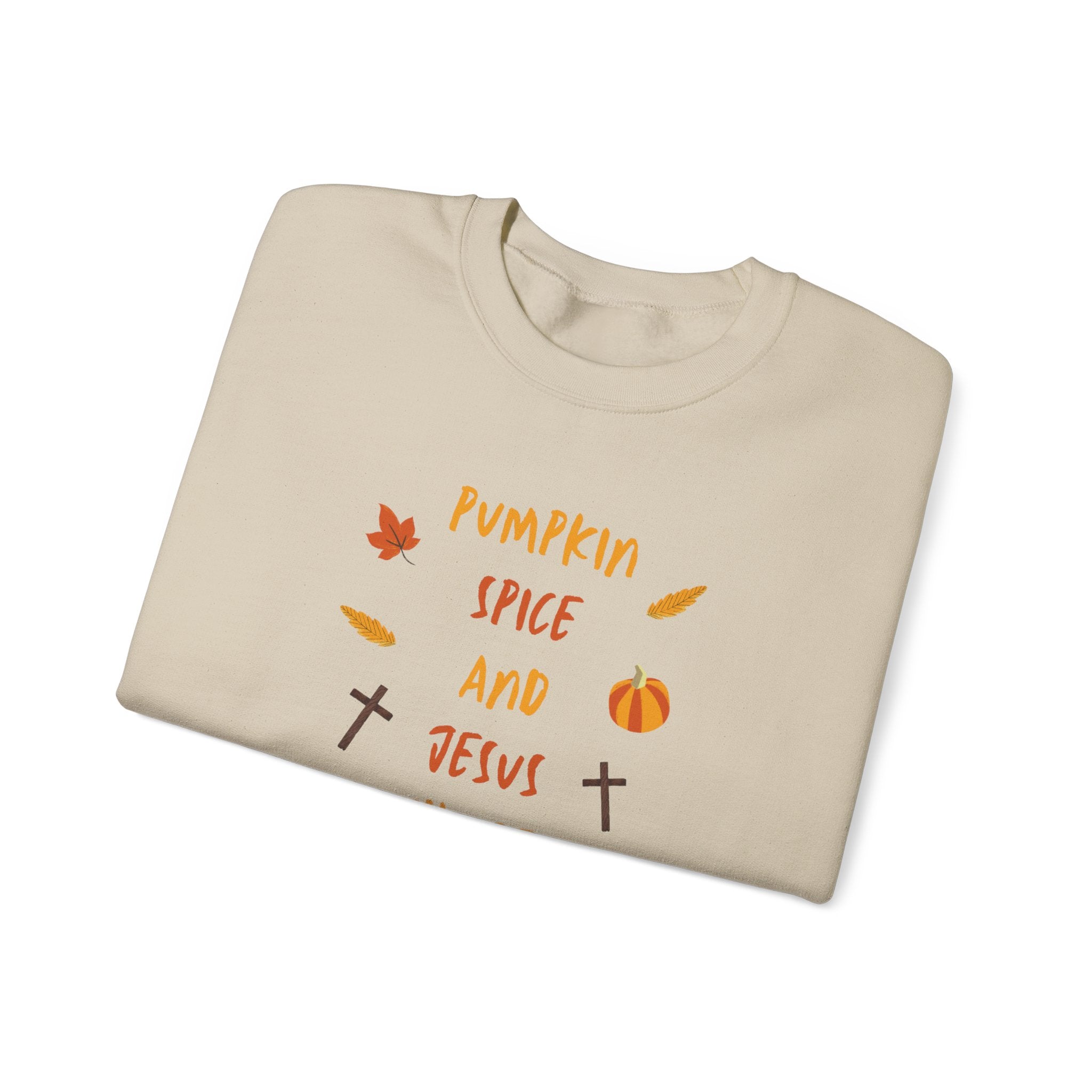 Pumpkin Spice and Jesus Christ Crewneck Sweatshirt