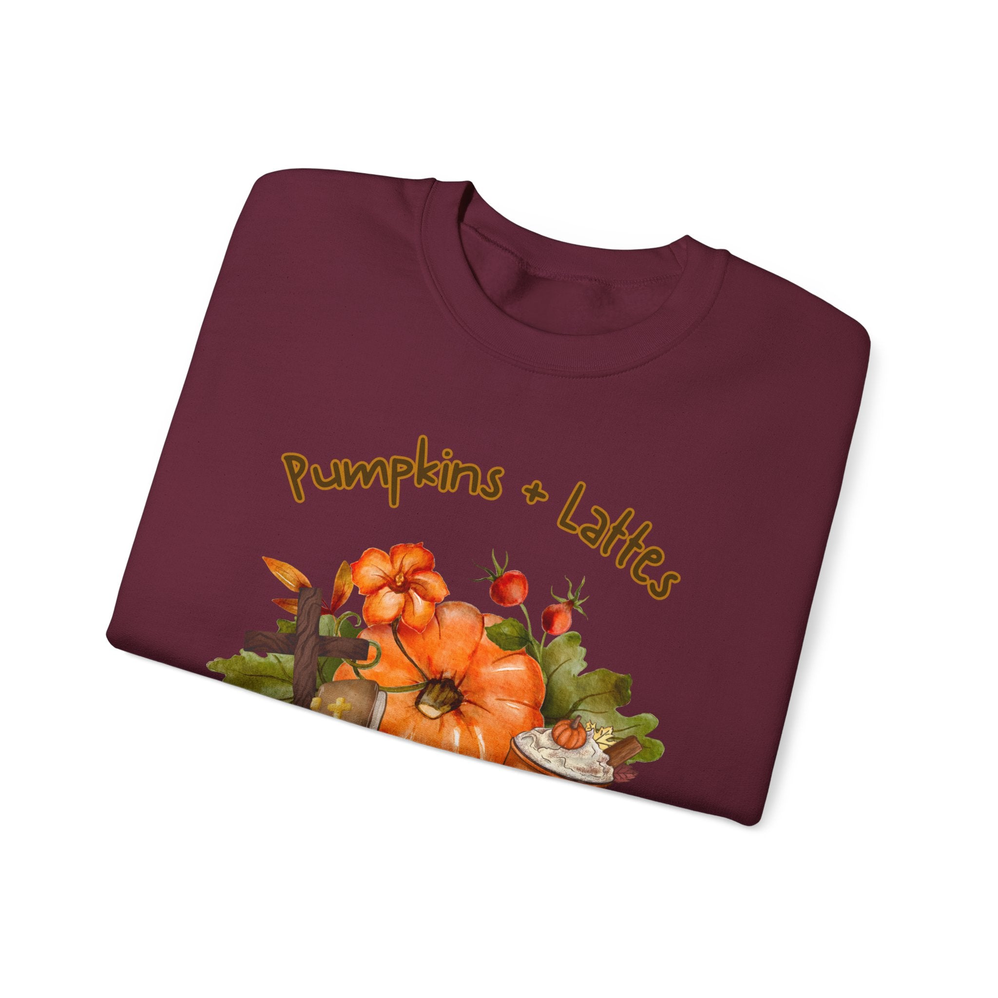 Pumpkins. Lattes. Jesus. Crewneck Sweatshirt