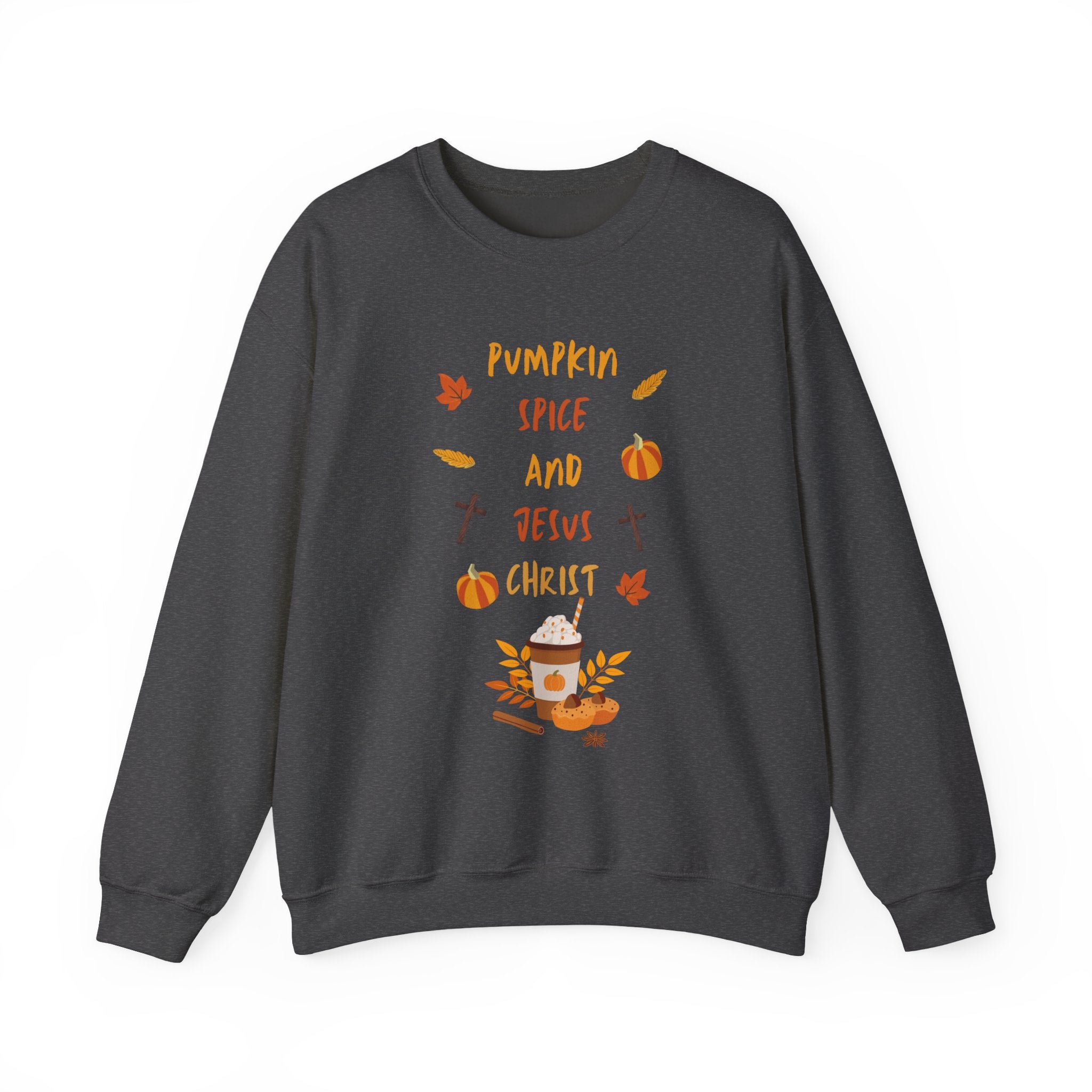 Pumpkin Spice and Jesus Christ Crewneck Sweatshirt