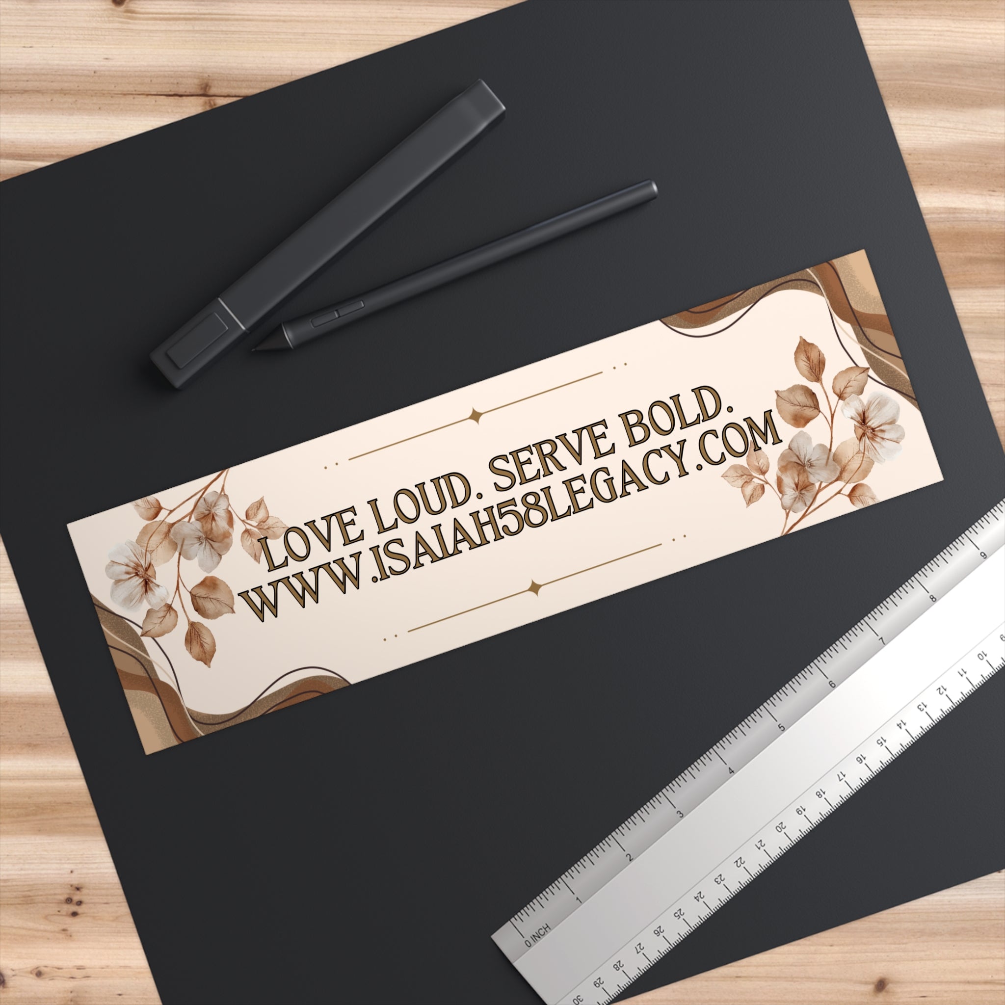 LOVE LOUD. SERVE BOLD. STYLE 2. Bumper Stickers