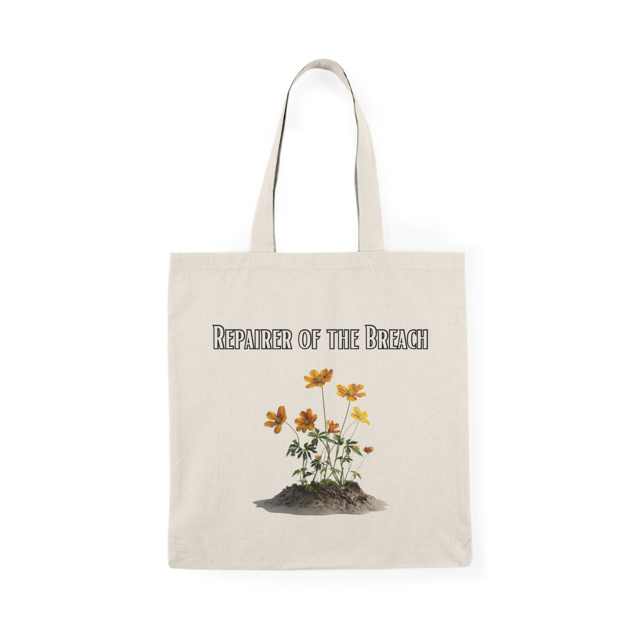 REPAIRER OF THE BREACH. Natural Tote Bag