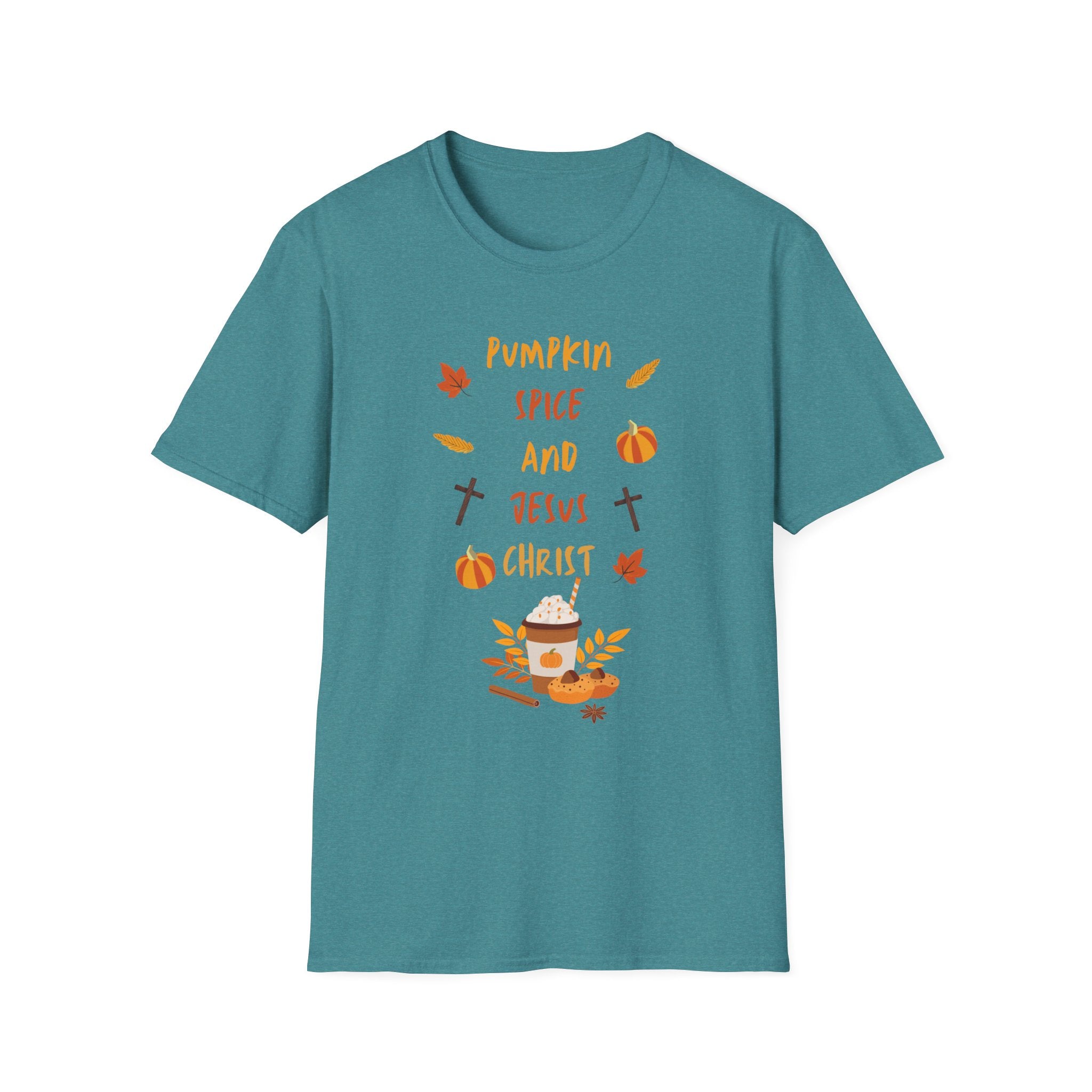 Autumn Legacy- Pumpkin Spice and Jesus Christ. T-shirt
