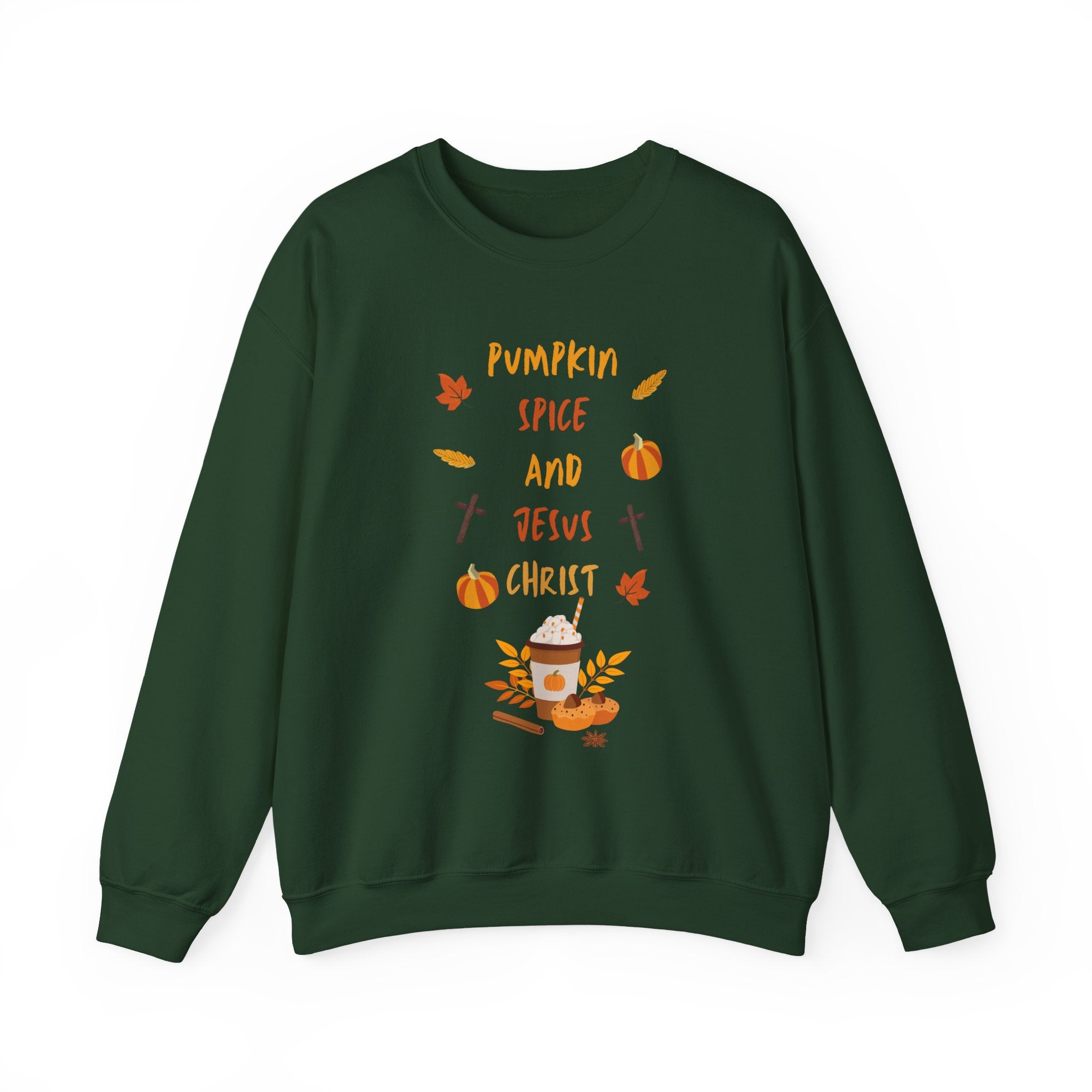 Pumpkin Spice and Jesus Christ Crewneck Sweatshirt