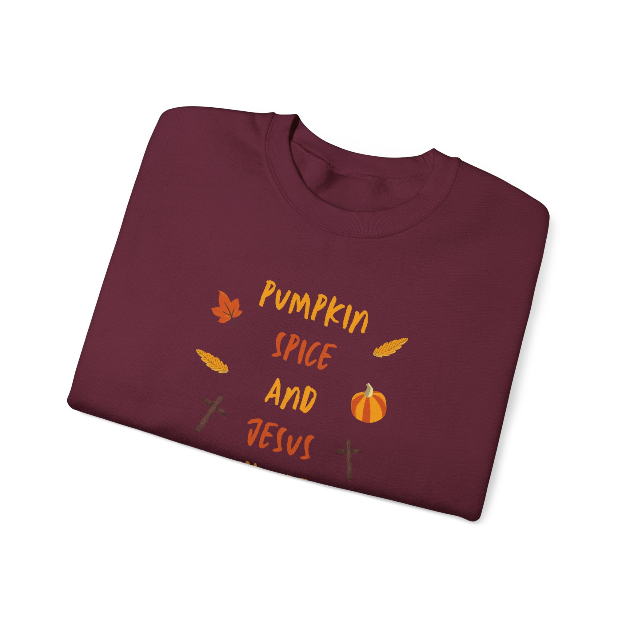 Pumpkin Spice and Jesus Christ Crewneck Sweatshirt
