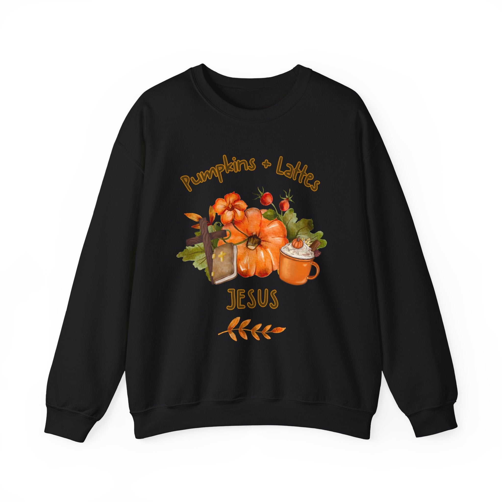 Pumpkins. Lattes. Jesus. Crewneck Sweatshirt