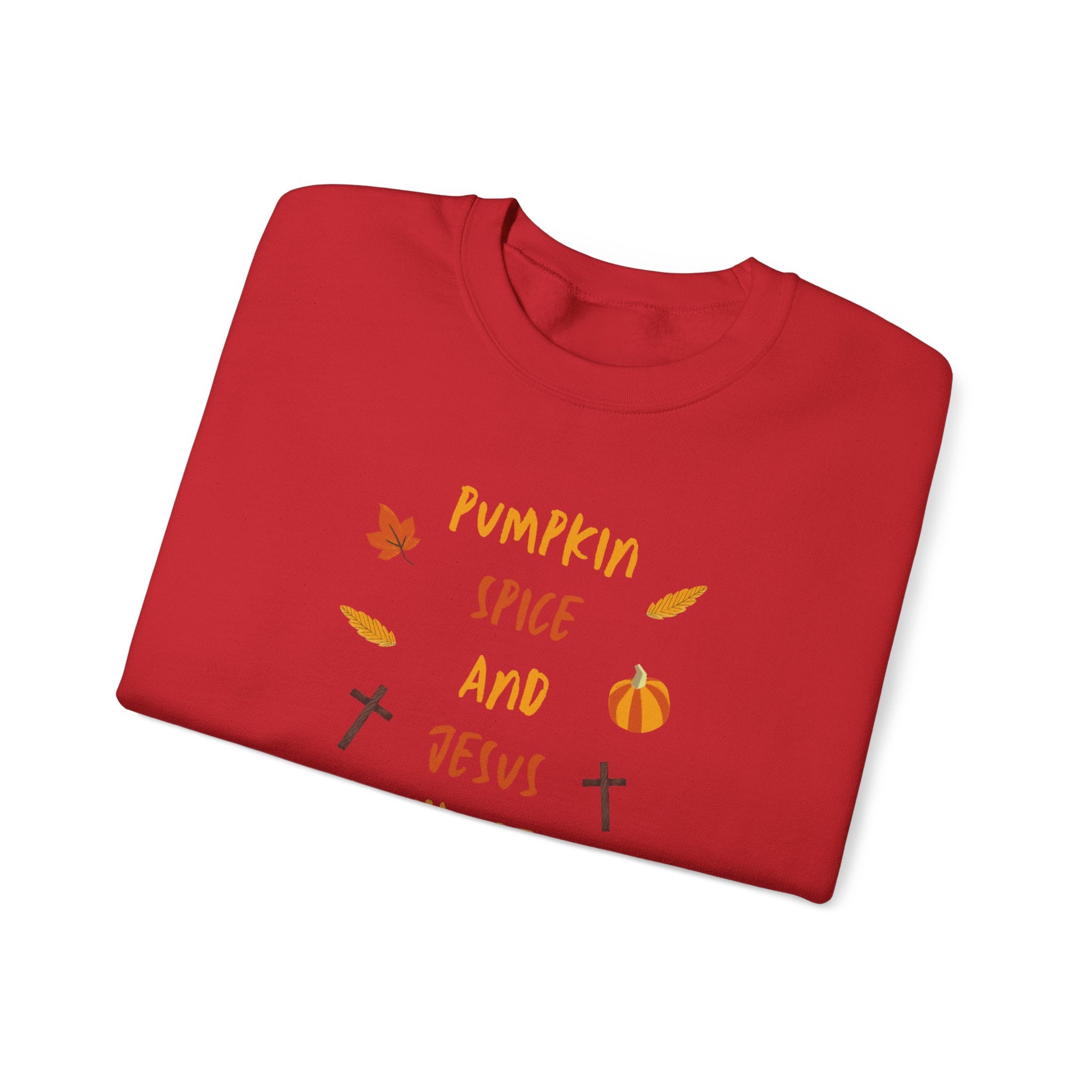 Pumpkin Spice and Jesus Christ Crewneck Sweatshirt