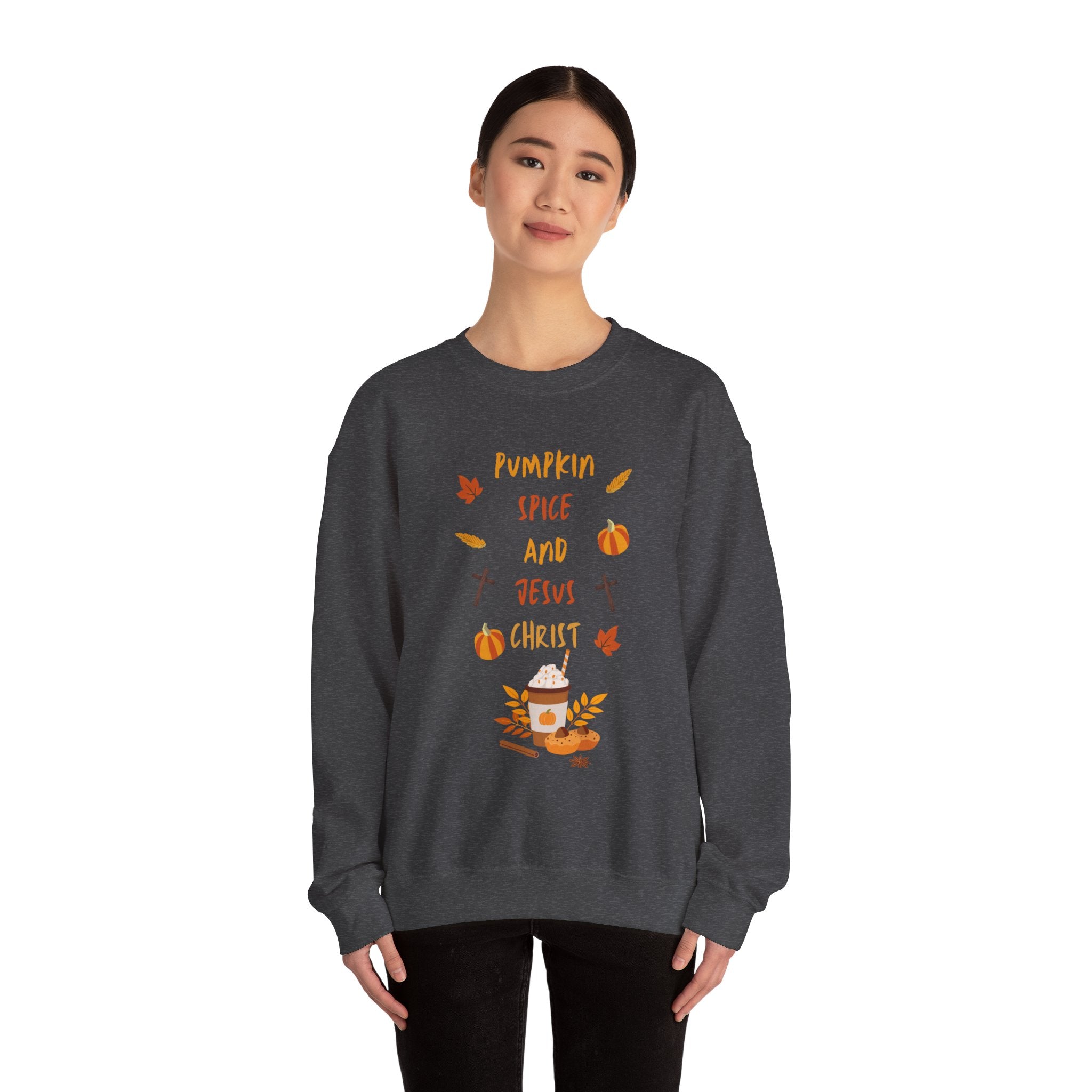 Pumpkin Spice and Jesus Christ Crewneck Sweatshirt