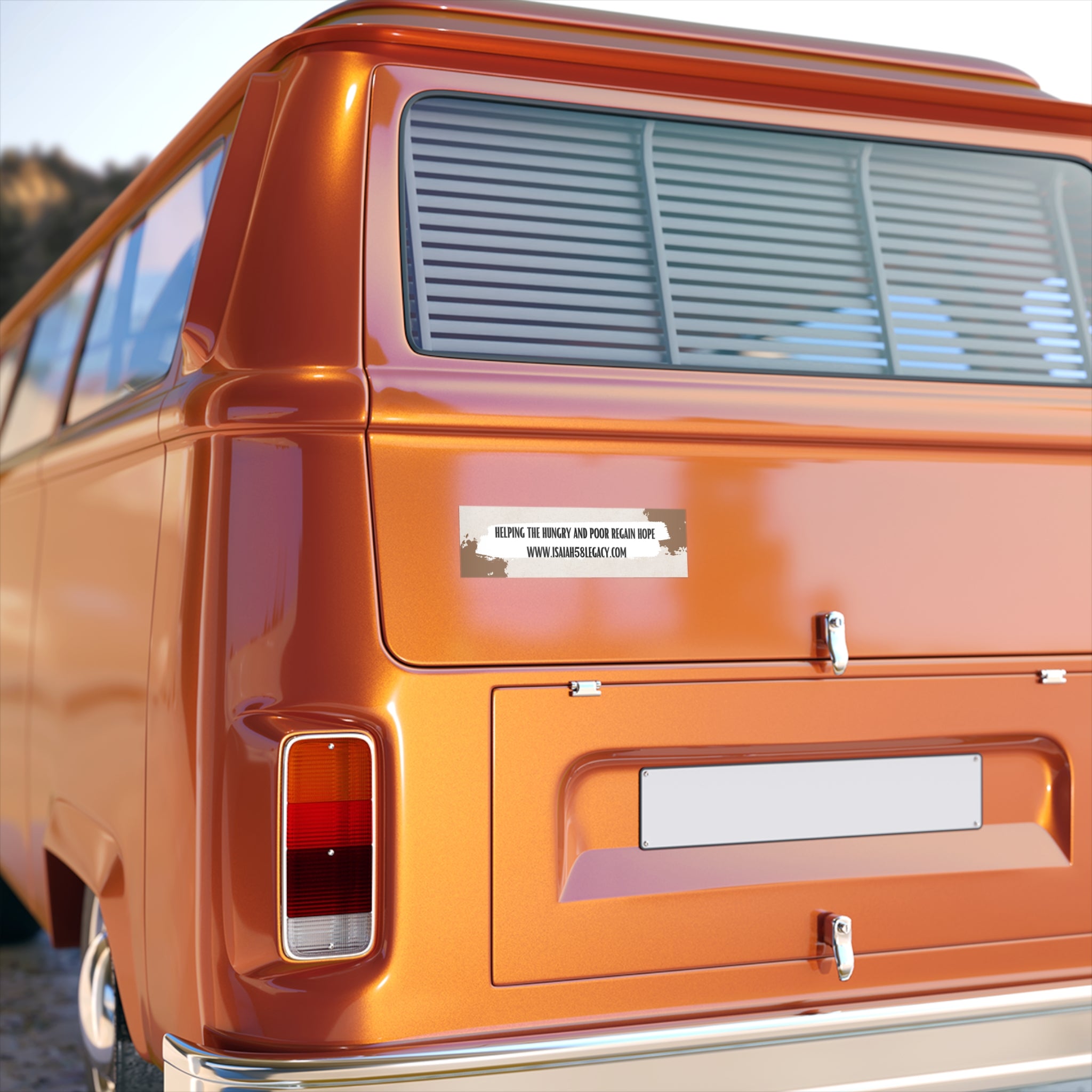 HELPING THE HUNGRY Bumper Stickers
