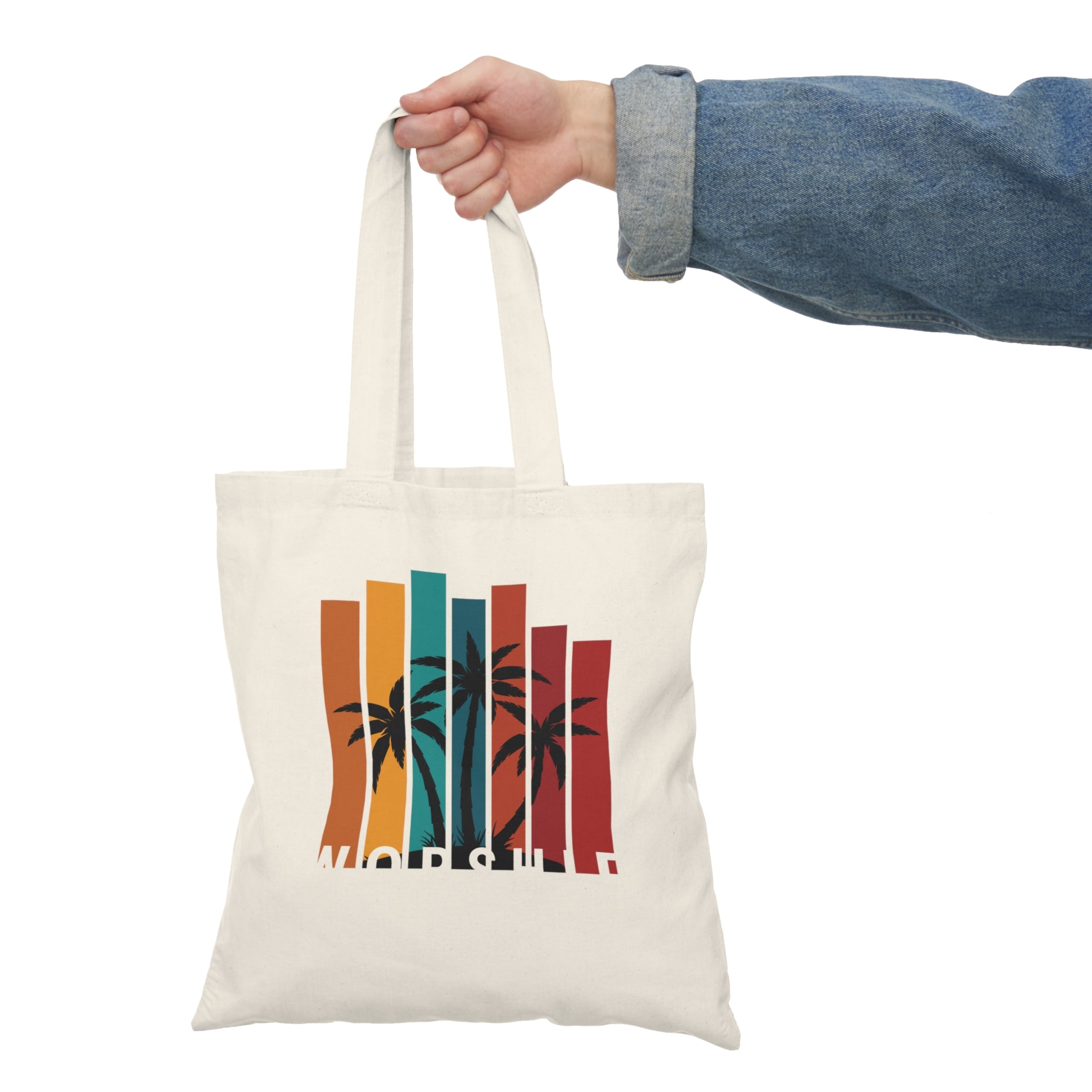 Worship Vibes Natural Tote Bag